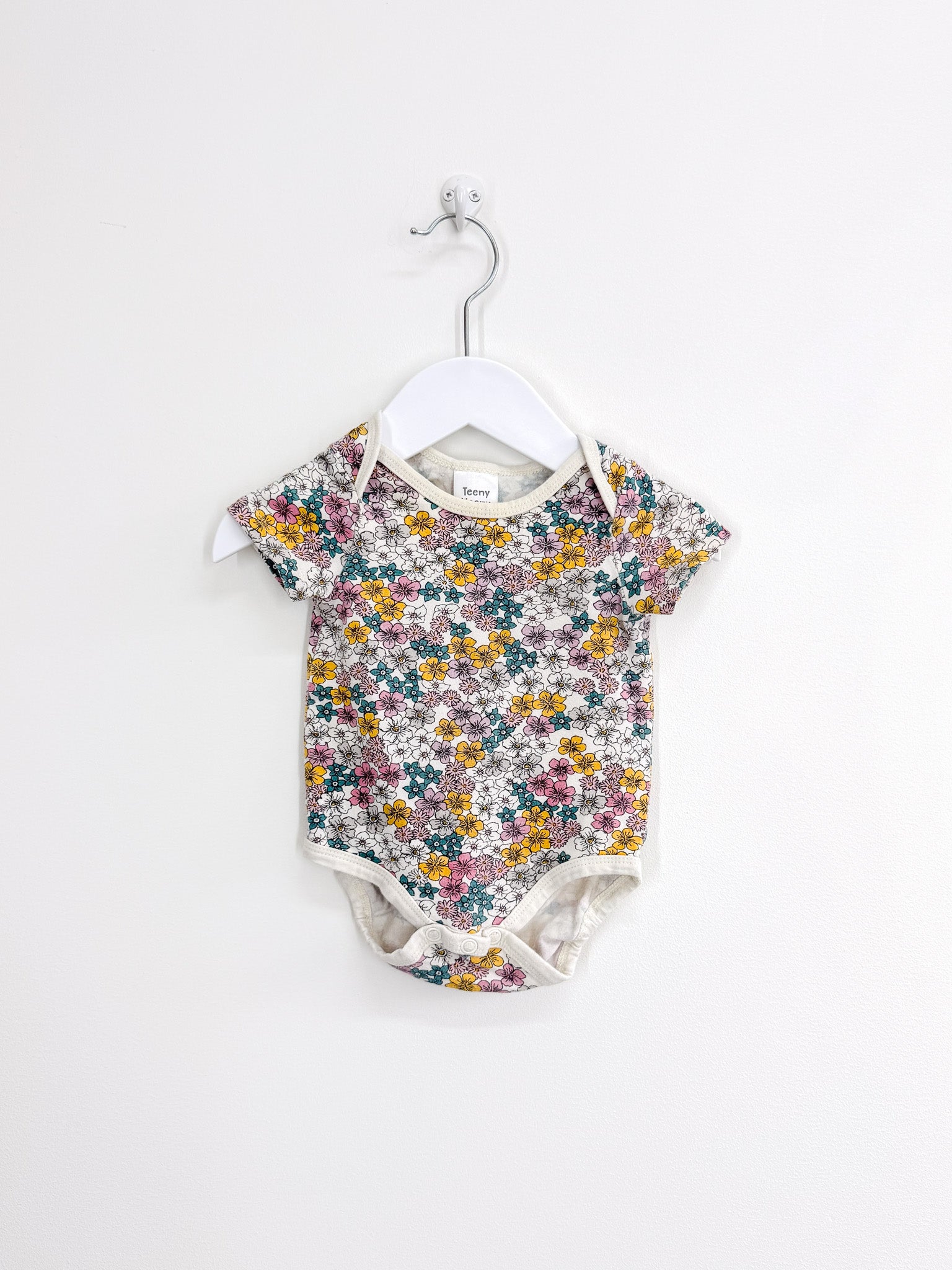 Teeny Weeny short sleeve floral bodysuit (0-3m)