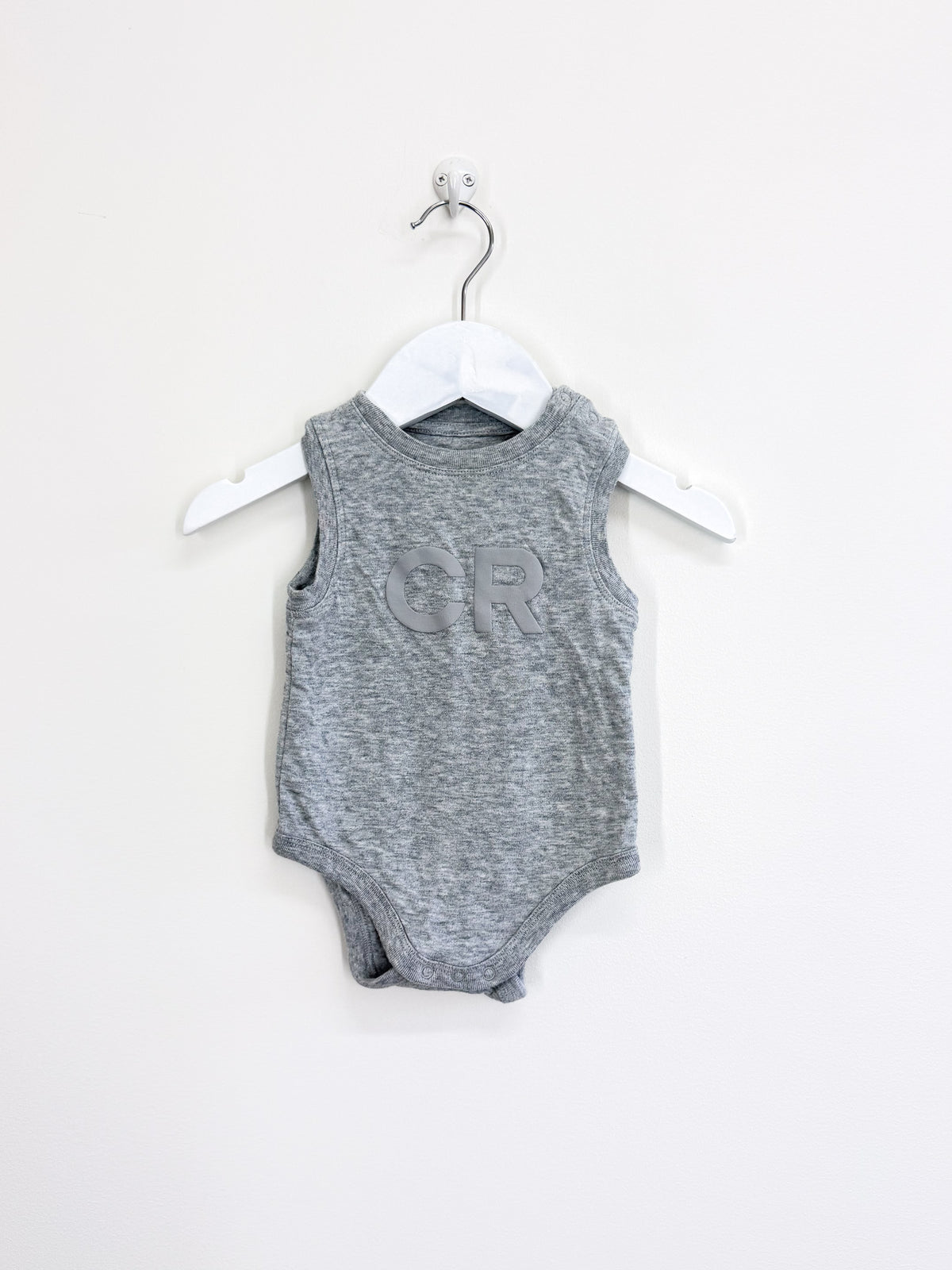 Country Road organic puffle logo singletsuit (3-6m)