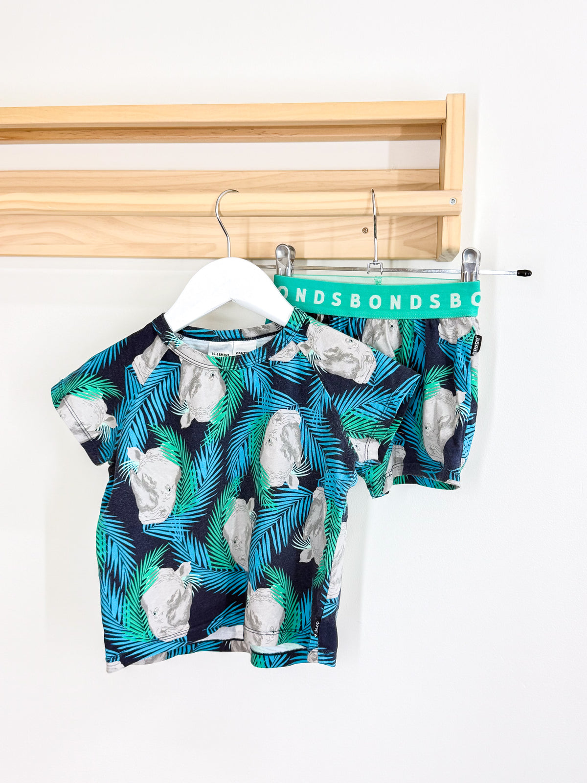 Bonds rhino PJ set (12-18m)
