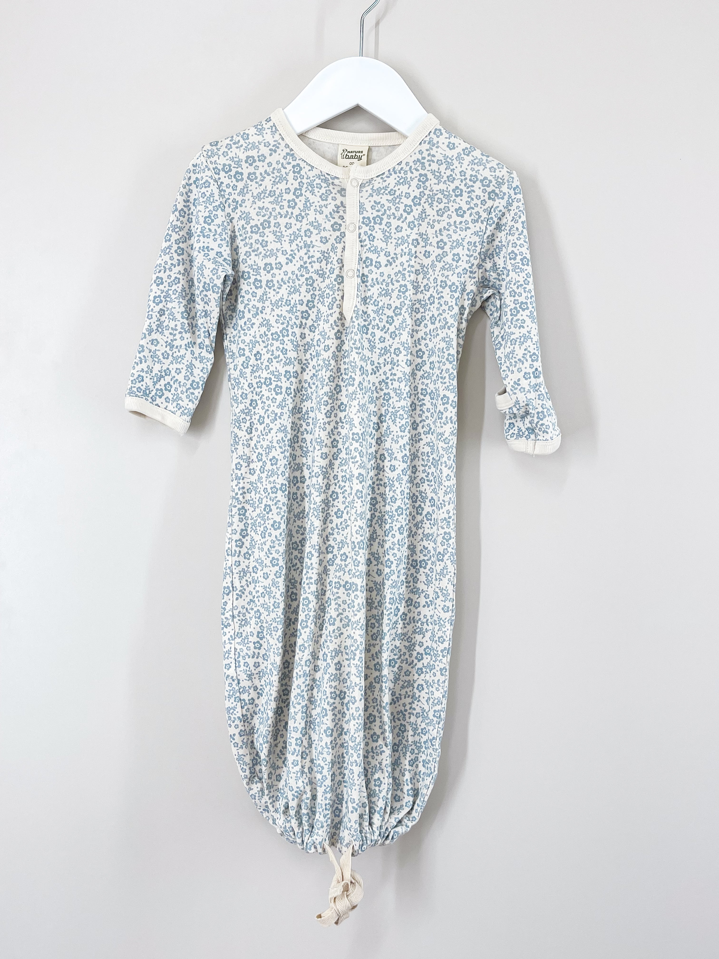 Nature Baby organic sleep gown - daisy belle (3-6m)