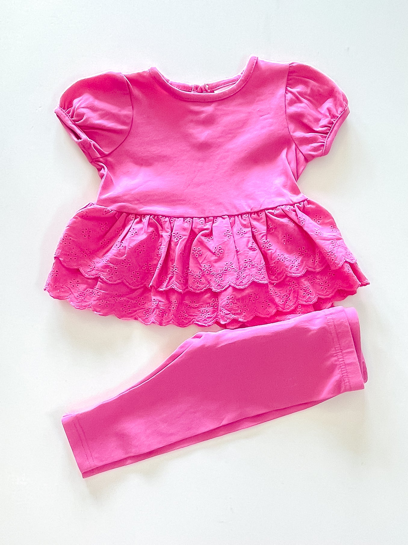 Teeny Weeny peplum set (3-6m)