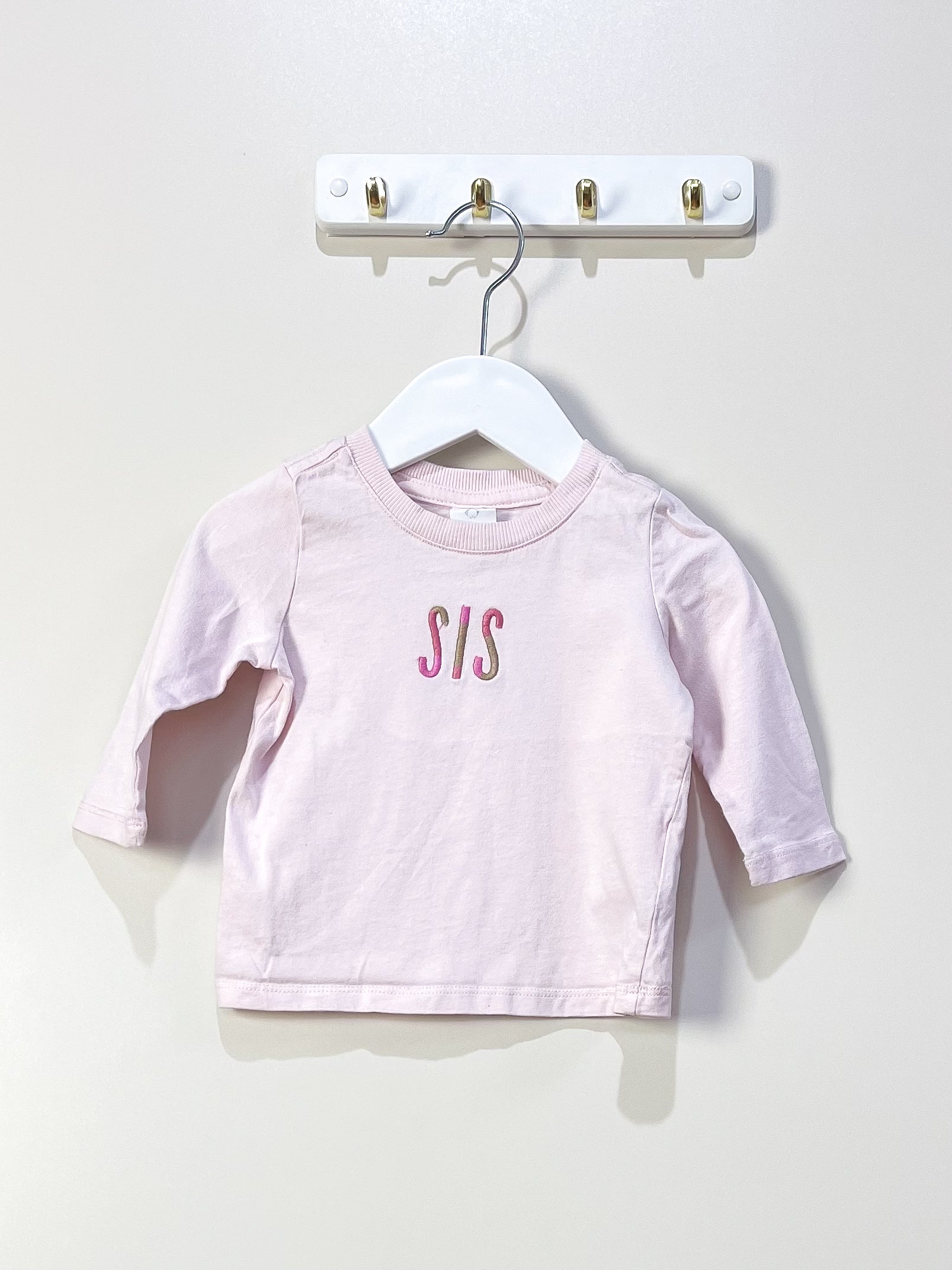 Cotton On Kids sis long sleeve tee (6-12m)