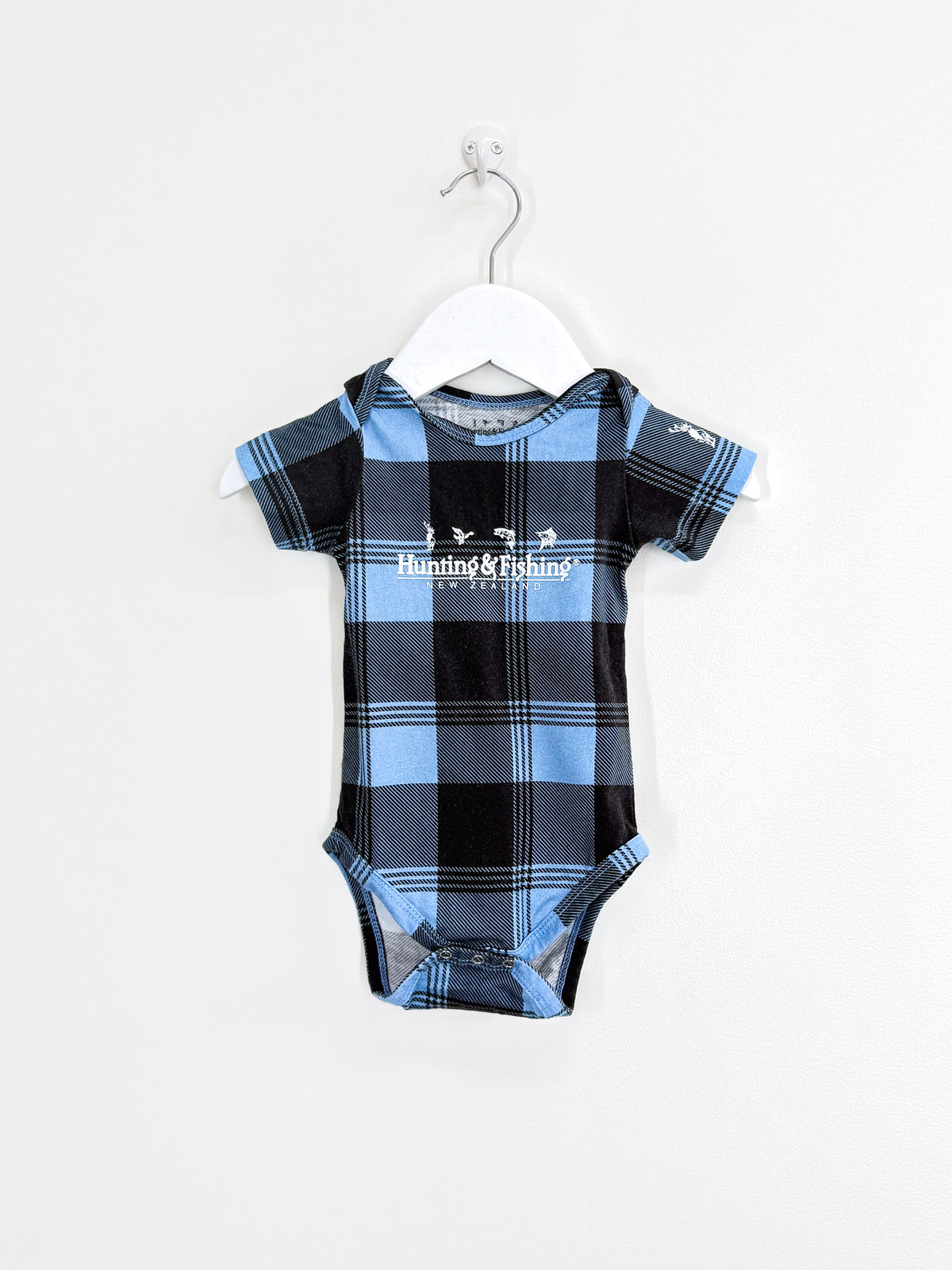 Hunting & Fishing plaid bodysuit (3-6m)