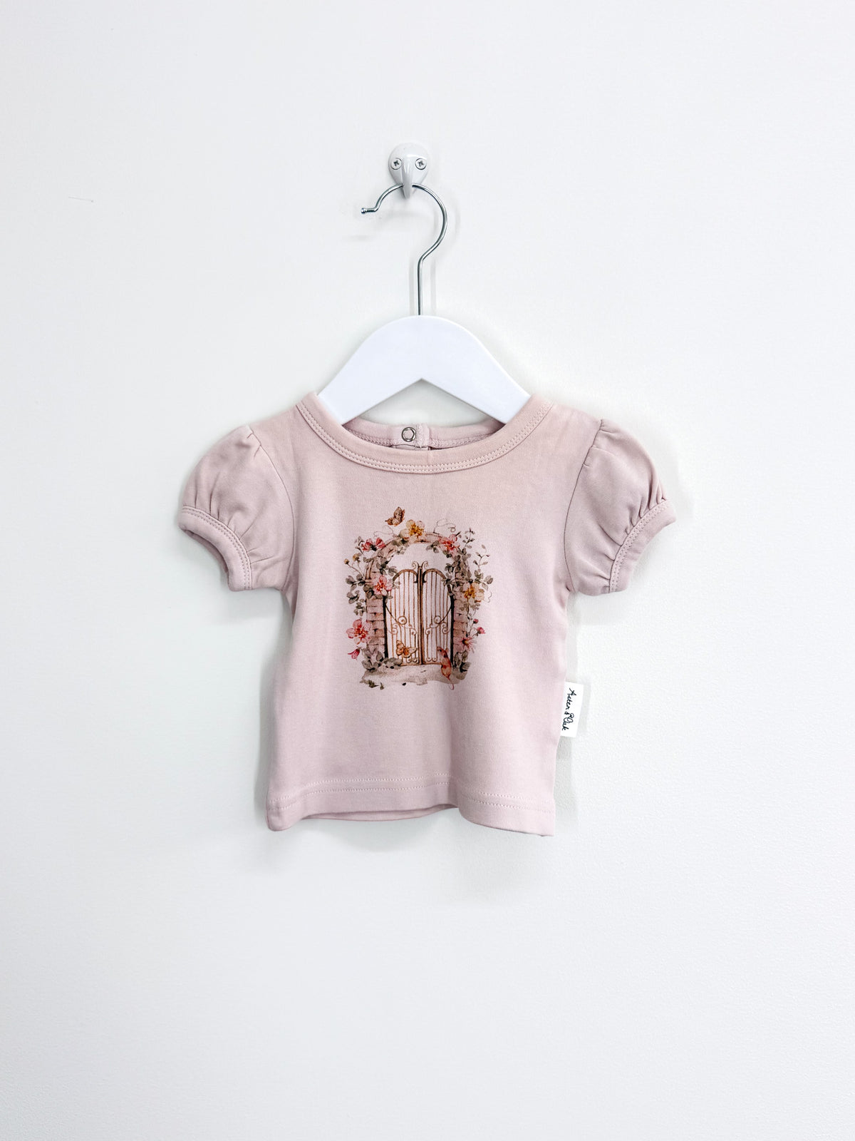 Aster & Oak organic secret garden tee (0-3m)