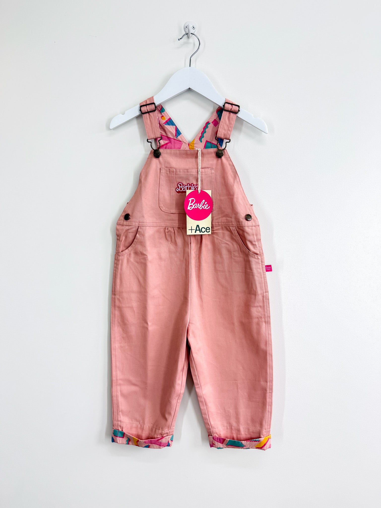 BNWT Goldie + Ace x Barbie overalls (3y)
