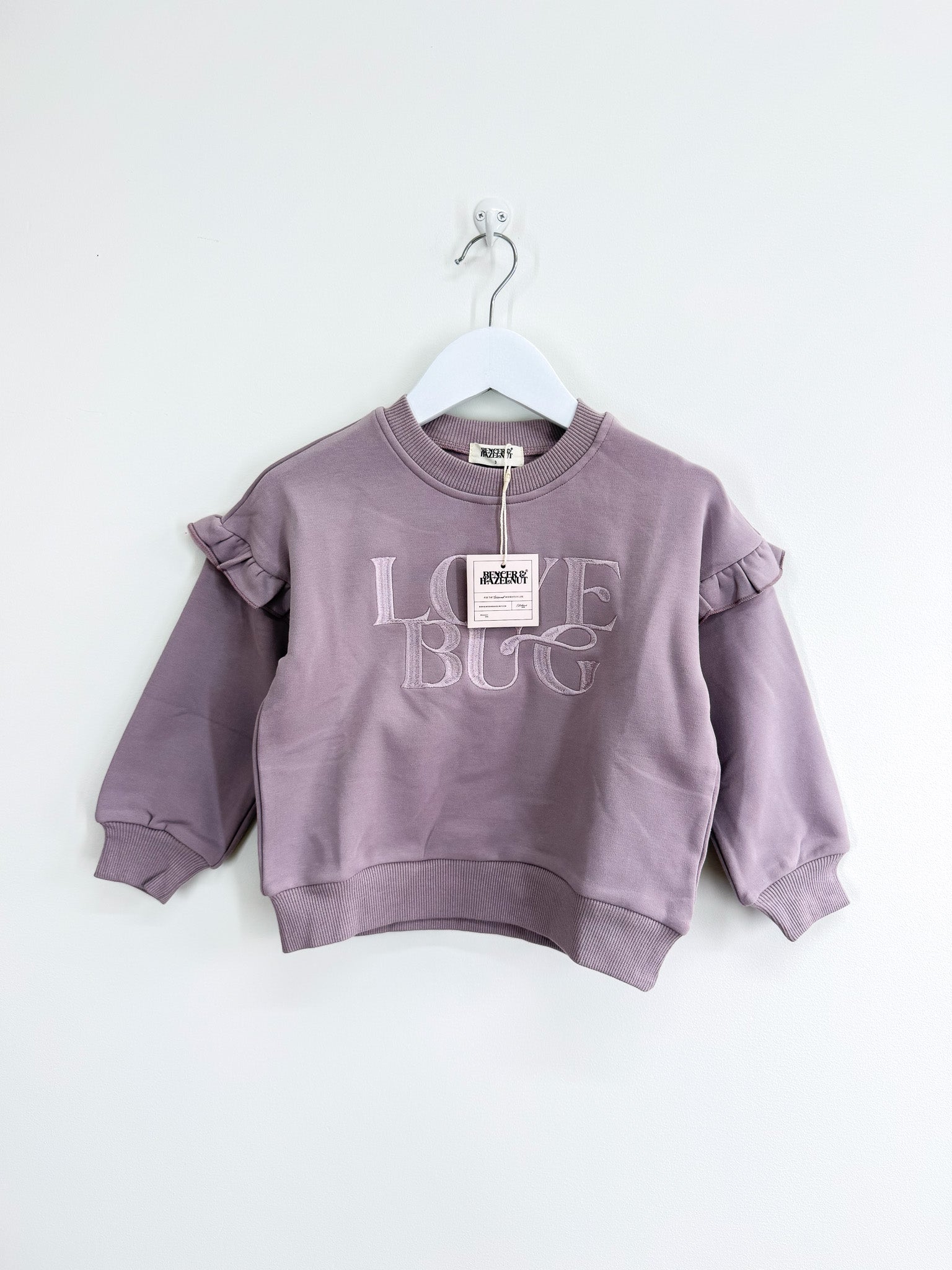 BNWT Bencer & Hazelnut love bug crew sweatshirt (3y)
