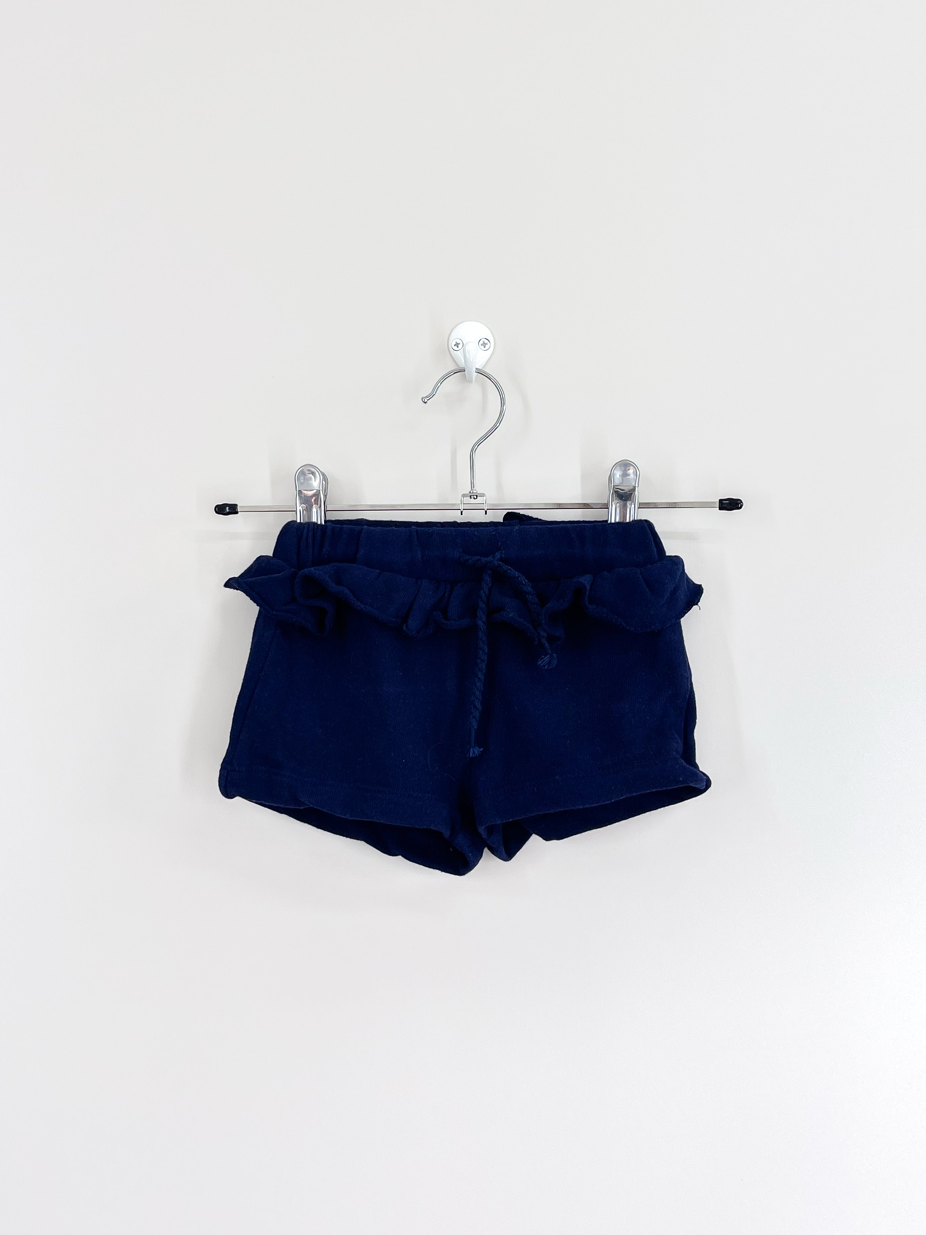 Seed frill shorts - navy (3-6m)