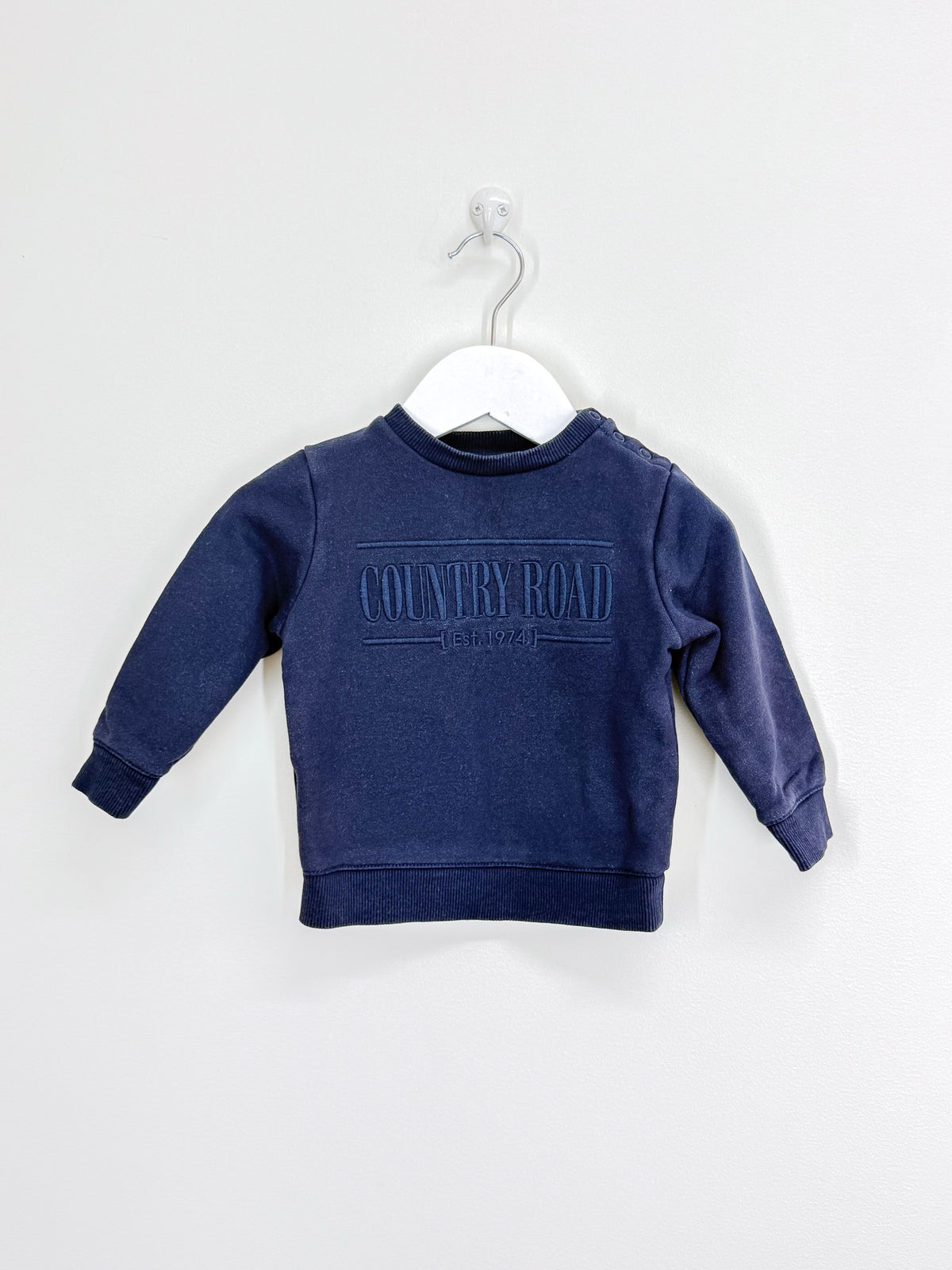 Country Road heritage crew sweatshirt - navy (6-12m)