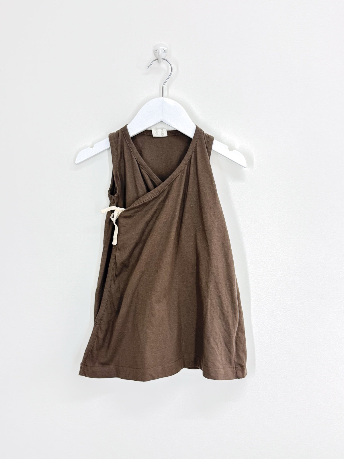 Nature Baby organic sleeveless wrap dress (2y)