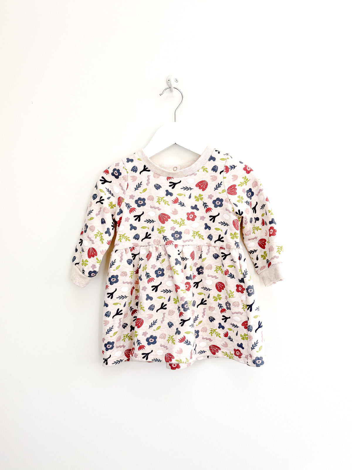 Teeny Weeny long sleeve fleece dress (12-18m)