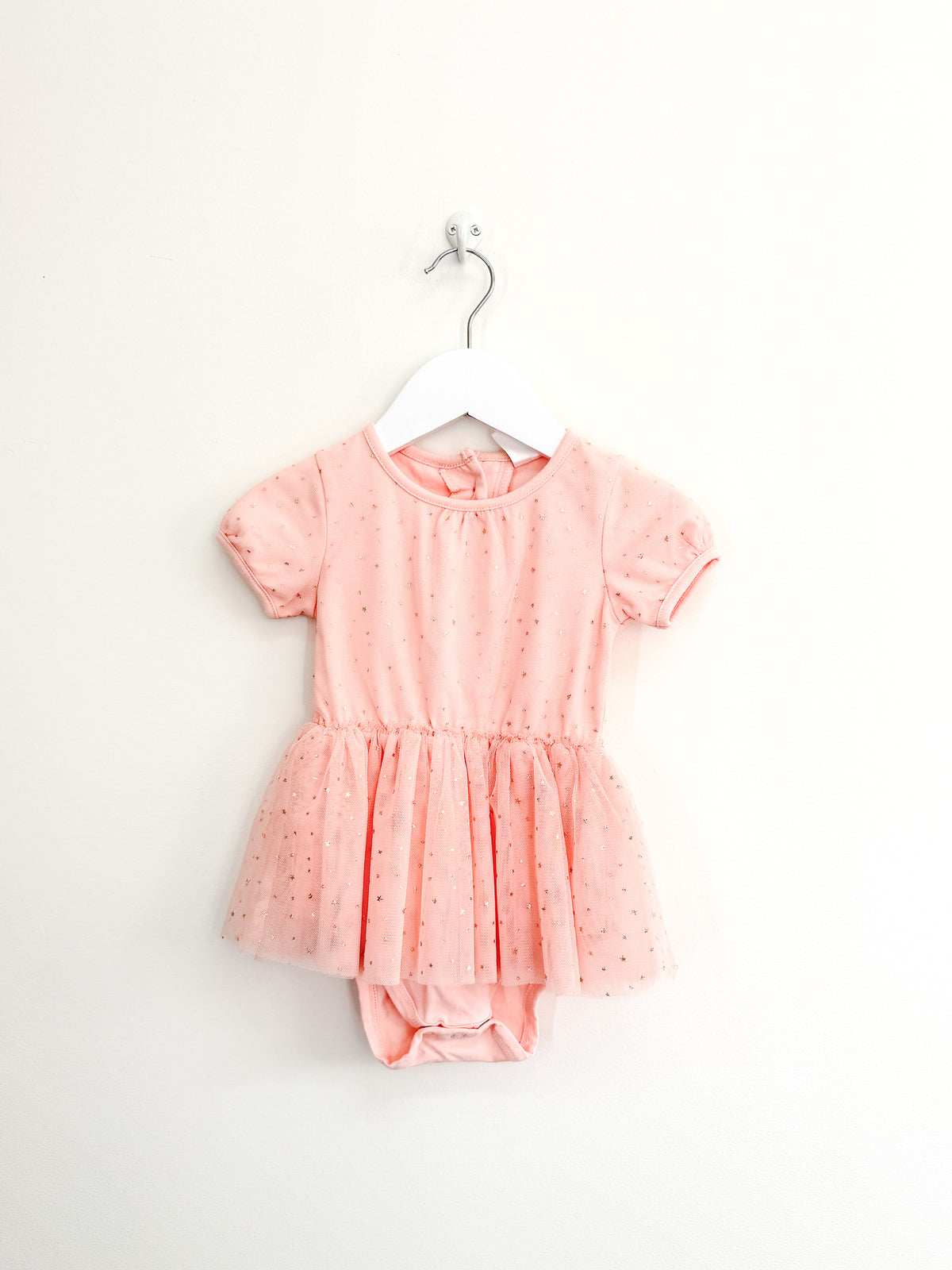 Teeny Weeny short sleeve tulle bodysuit dress (1y)