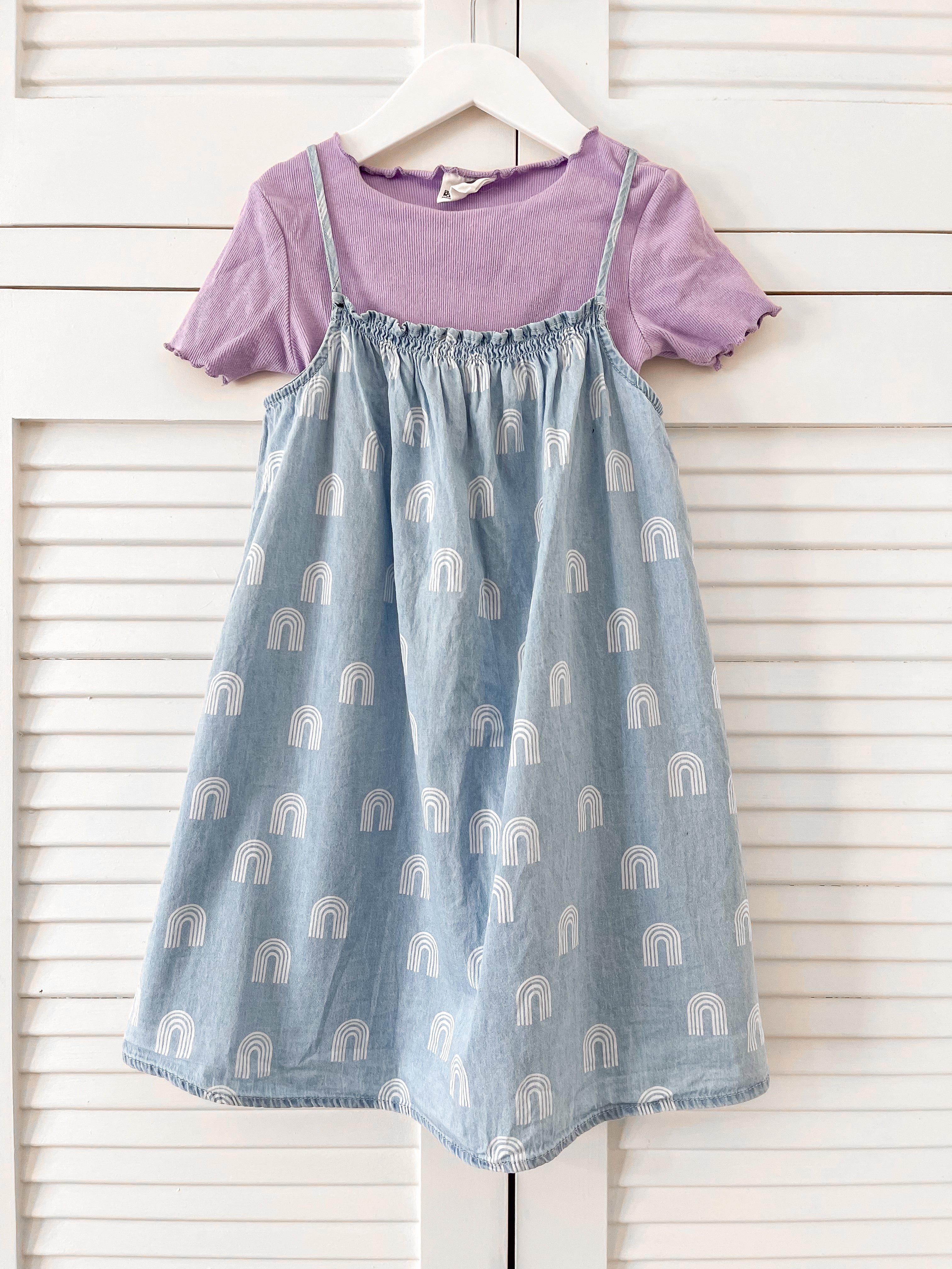 Cotton On Kids rib tee dress set (6y)
