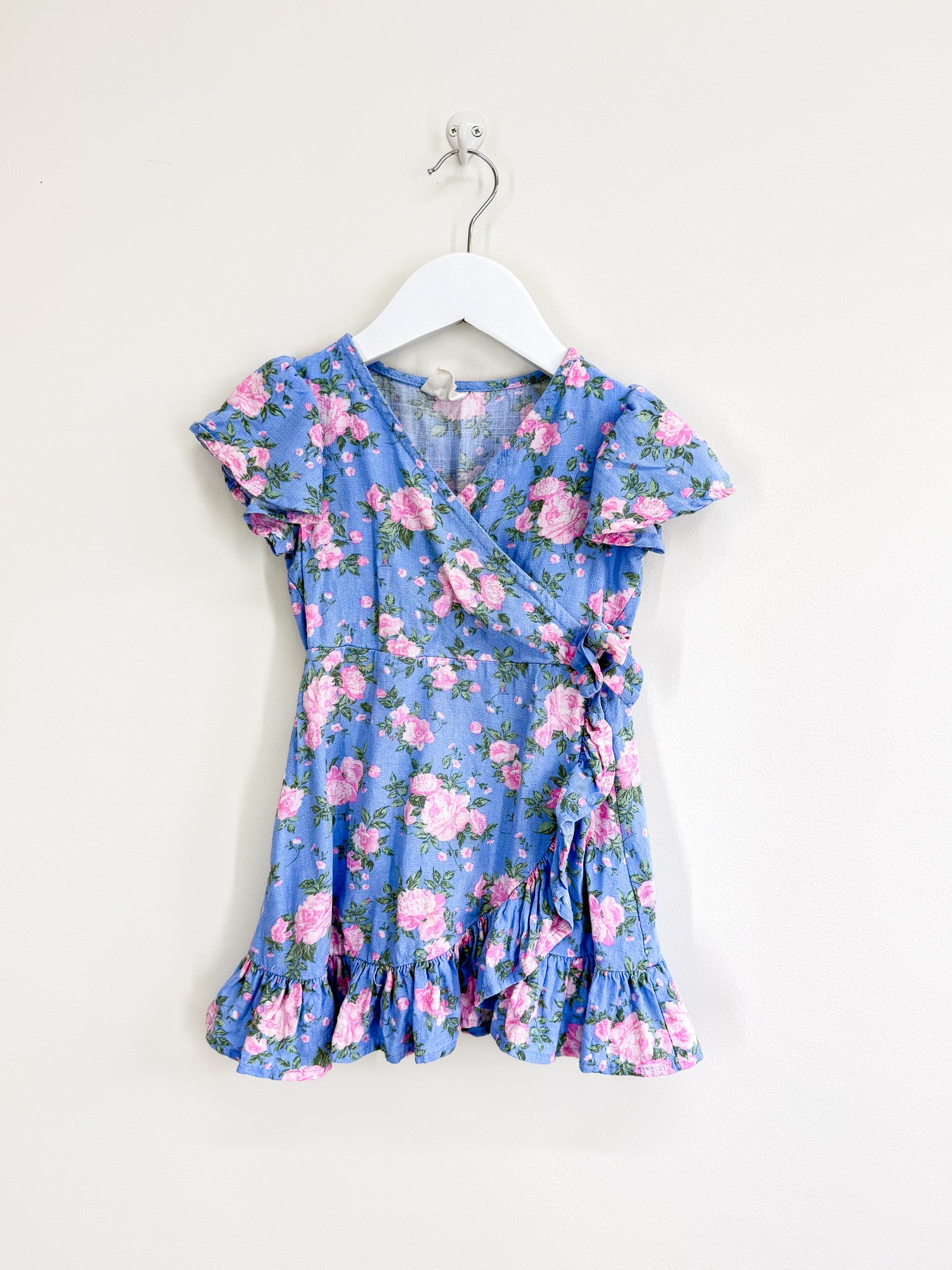 Cotton On Kids floral wrap dress (2y)