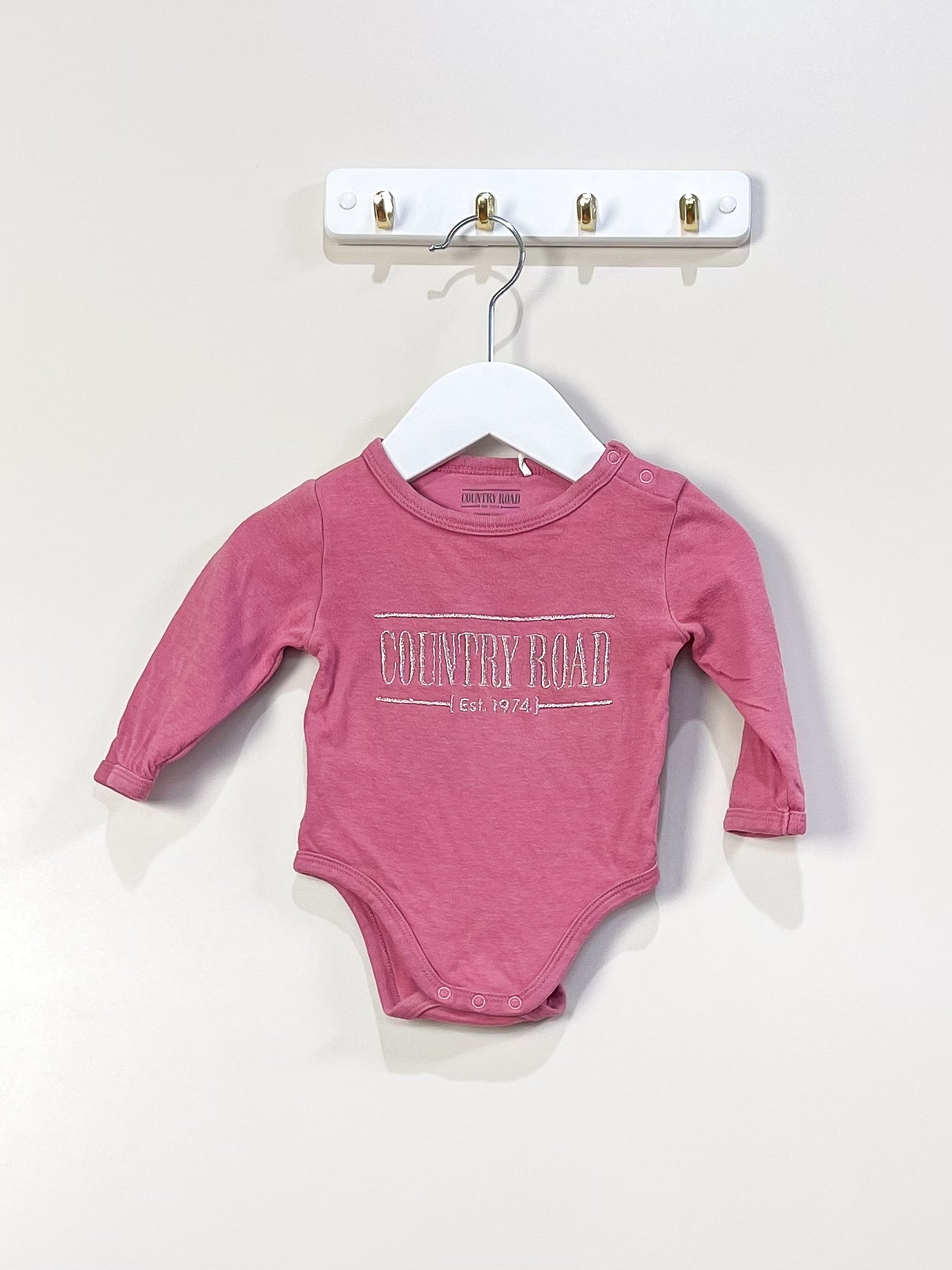 Country Road organic heritage bodysuit (3-6m)