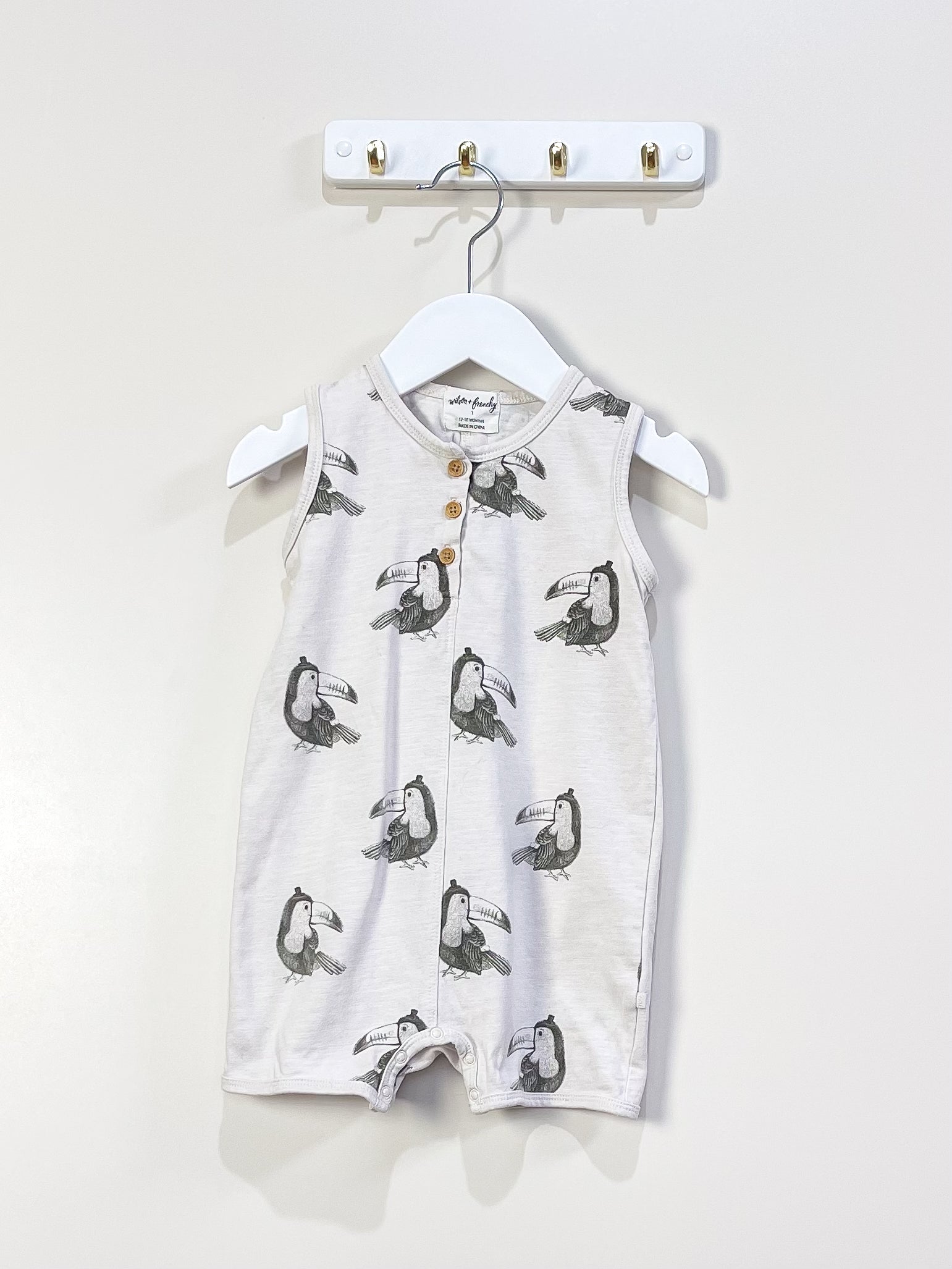 Wilson & Frenchy organic summer suit - toucan (12-18m)