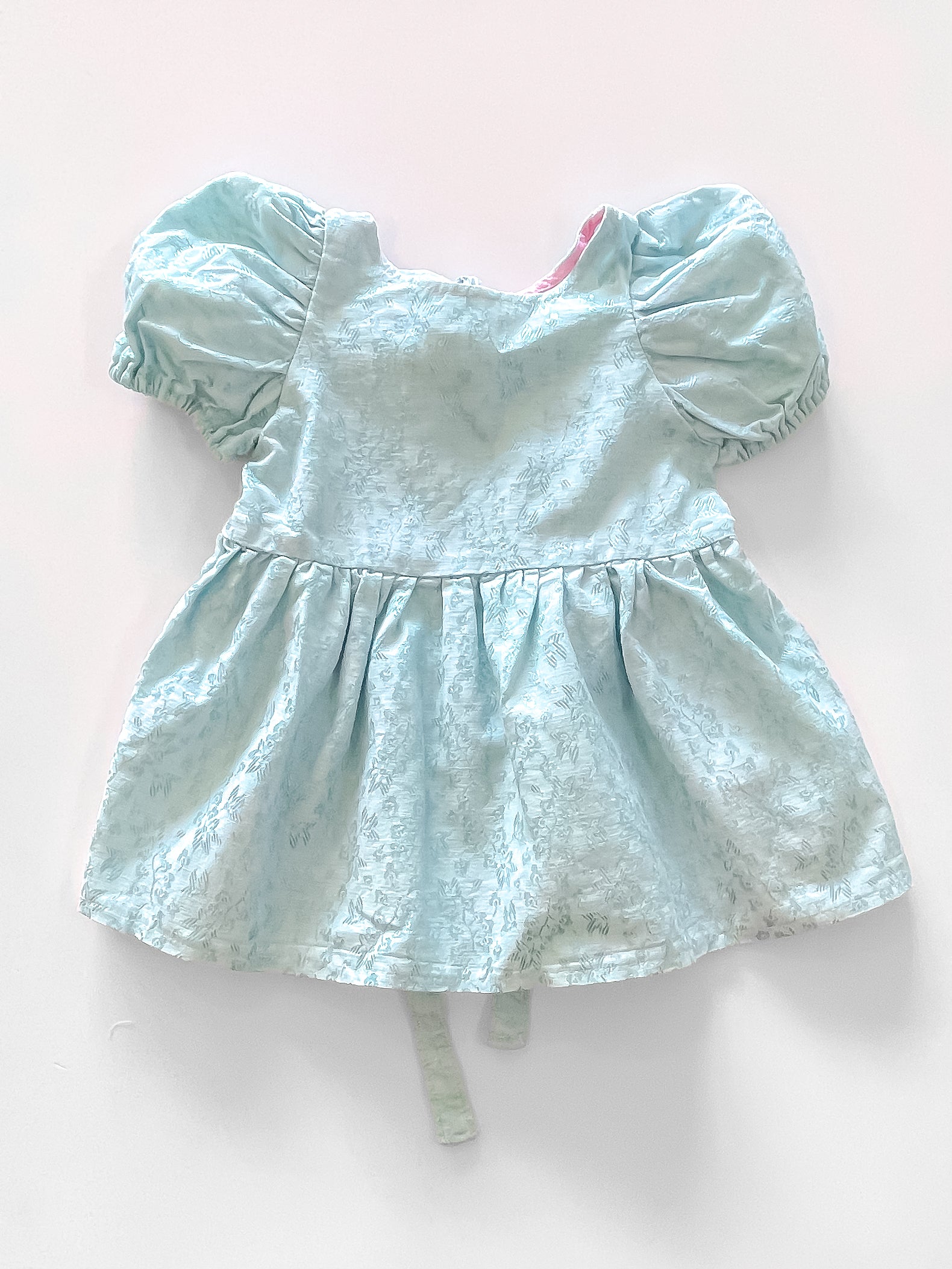 BNWOT Bloom By Mary vintage style puff sleeve damask dress (2-3y)