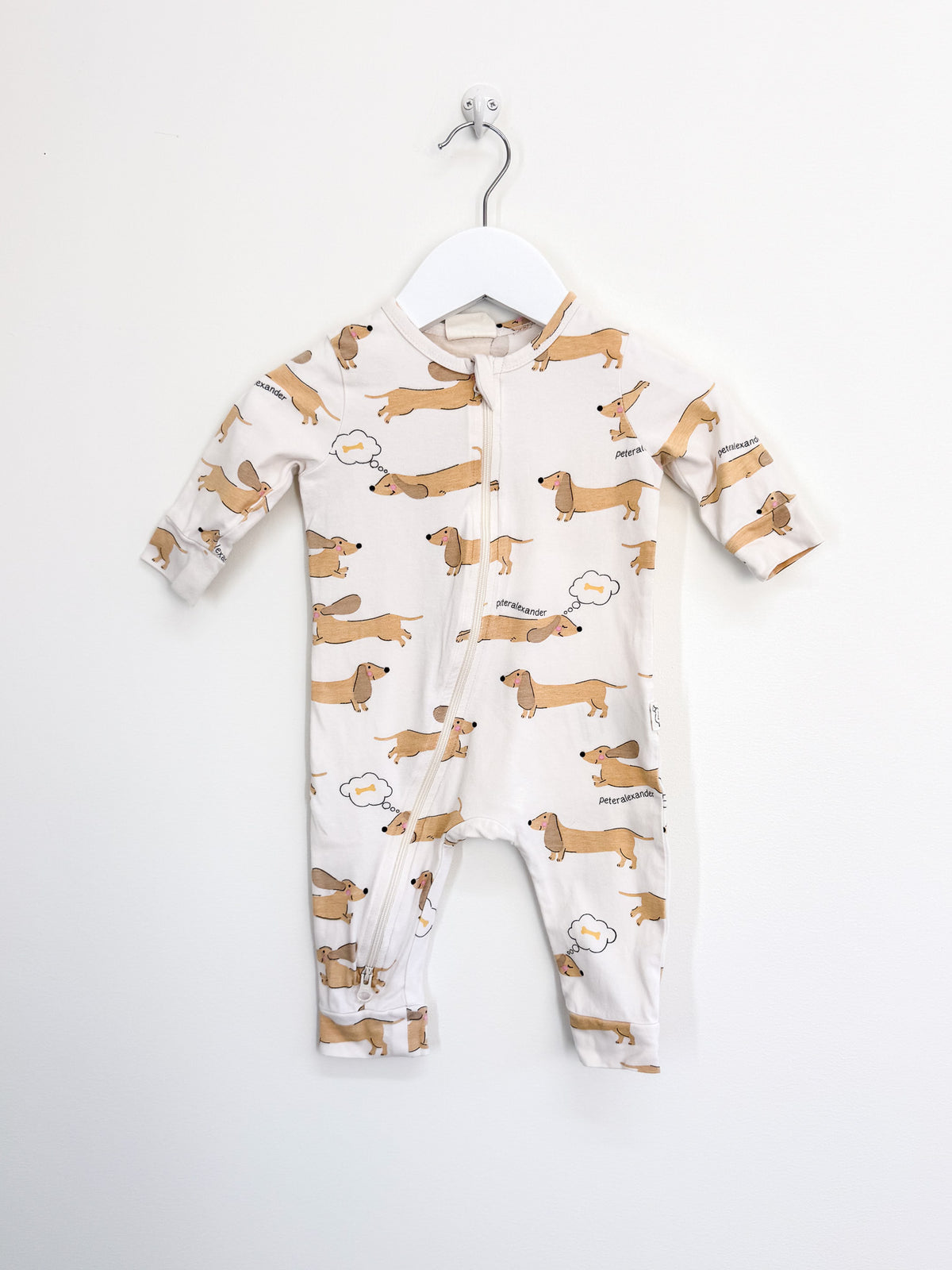 Peter Alexander organic zipsuit (3-6m)