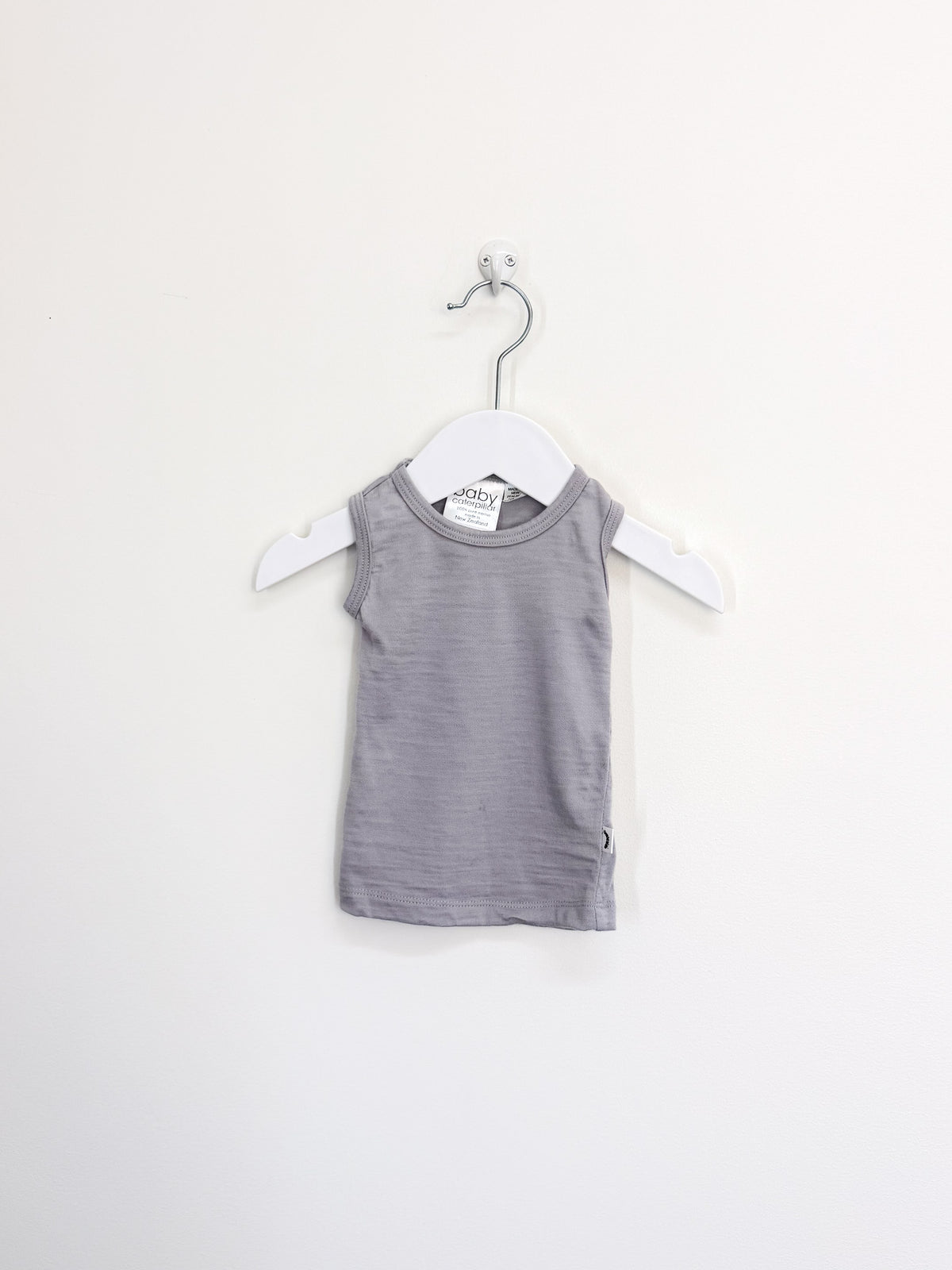 Baby Caterpillar merino singlet top (nb-3m)
