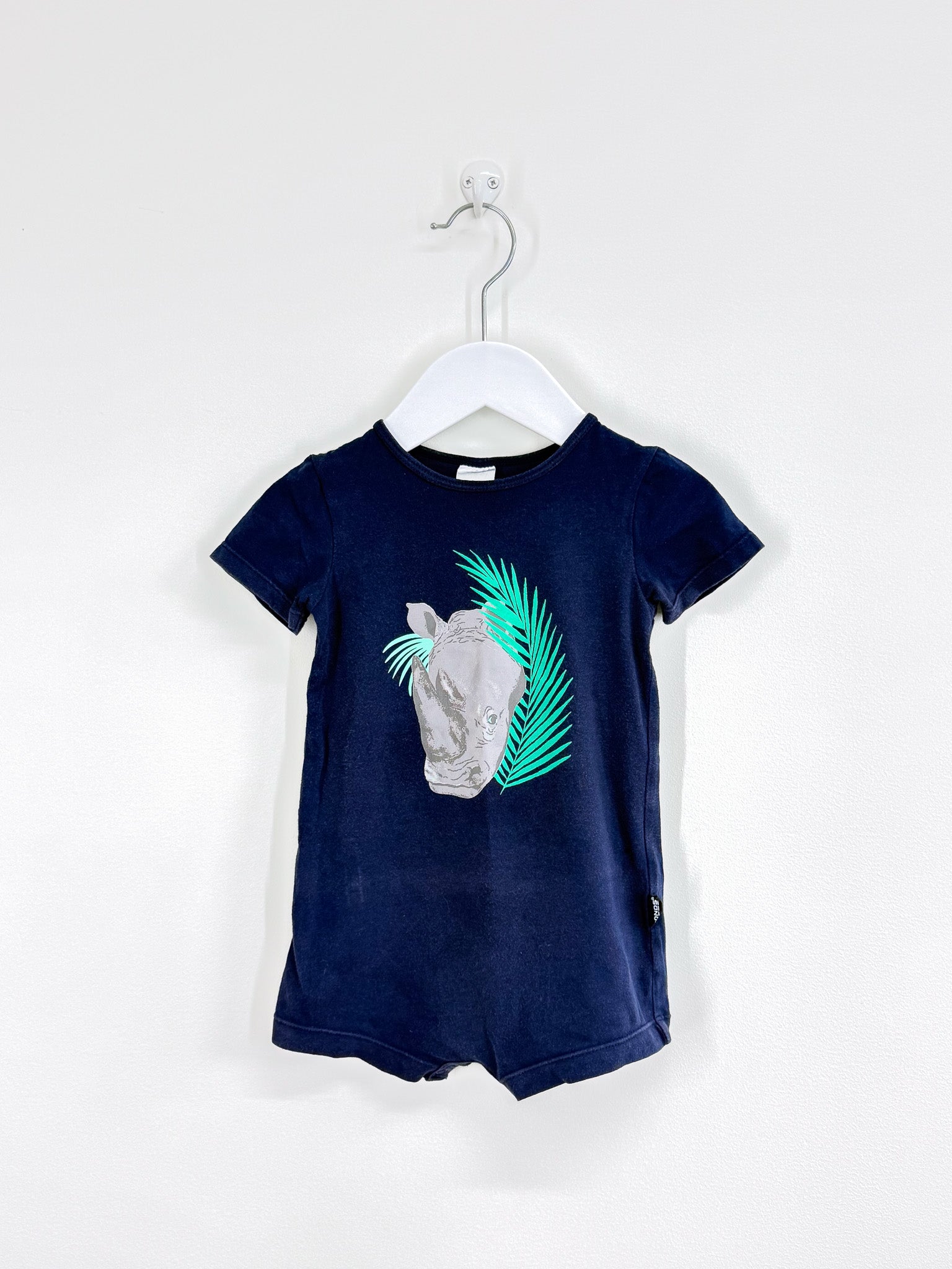 Bonds chestysuit - rhino (6-12m)