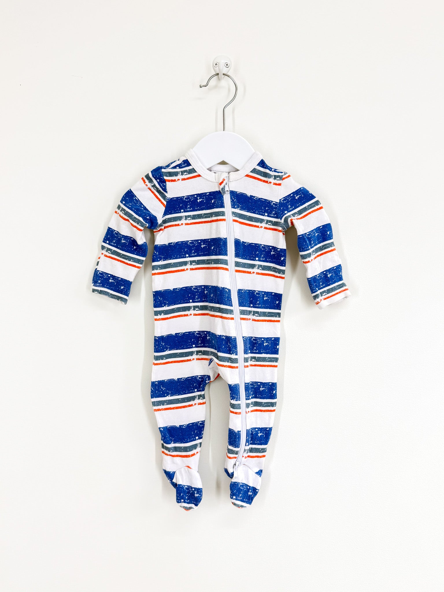 Teeny Weeny striped zipsuit (0-3m)