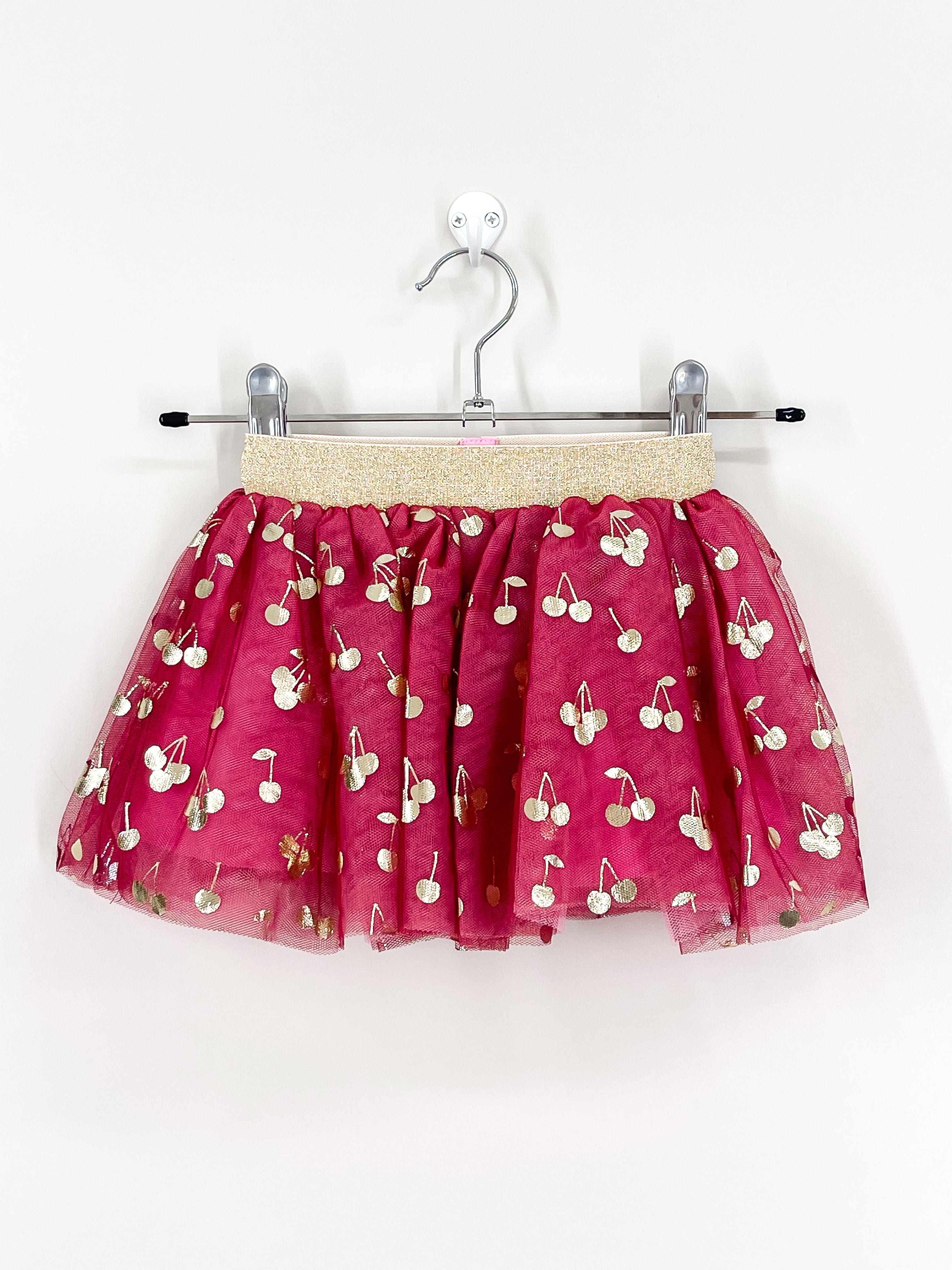 BNWOT Hux cherry tulle skirt (12-18m)