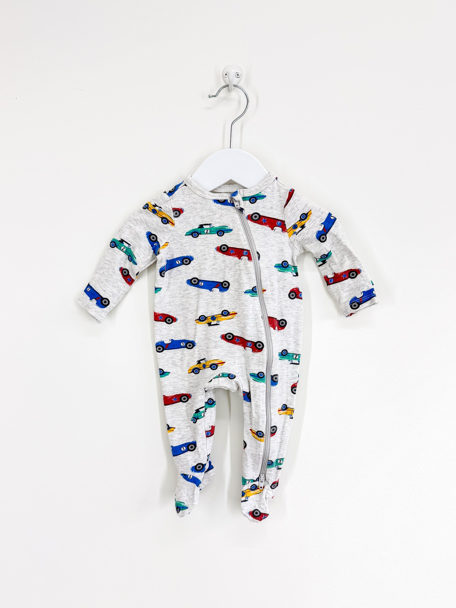 Teeny Weeny race cars zipsuit (newborn)