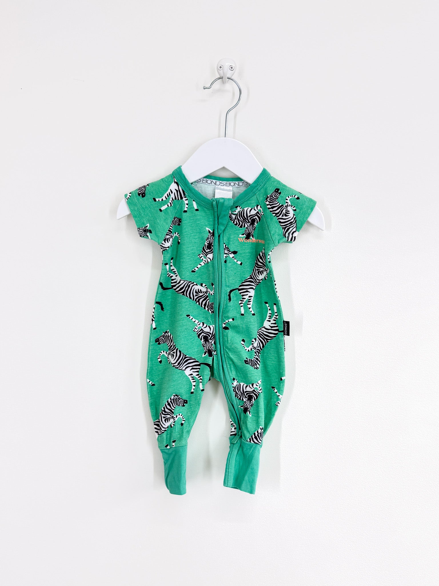 Bonds wondersuit - zebras (newborn)