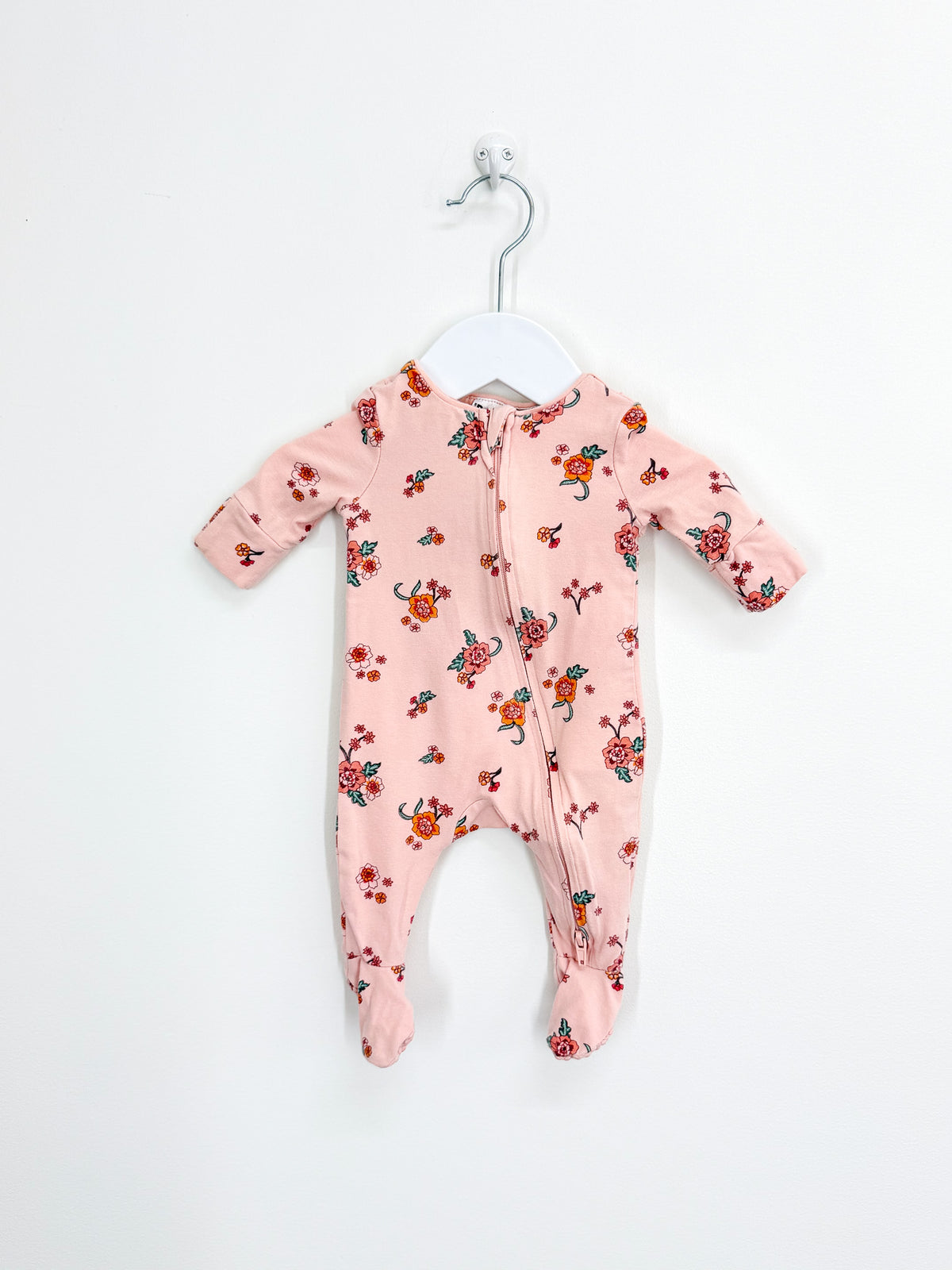 Cotton On Kids floral zipsuit (newborn)