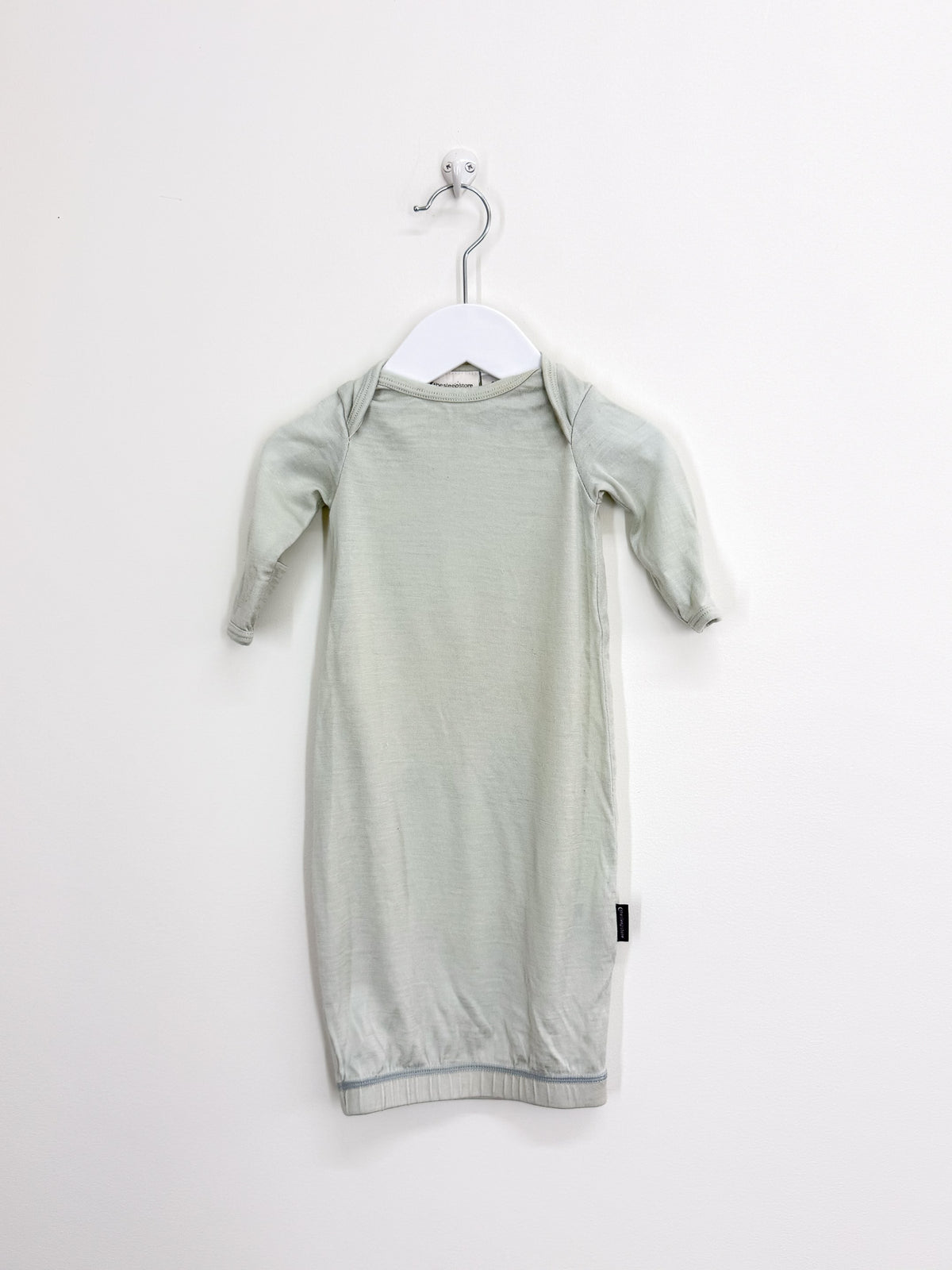 The Sleep Store merino gown - mint (newborn)