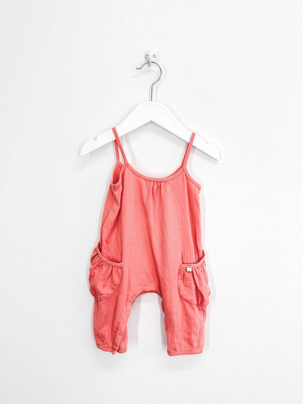 Wilson & Frenchy peach playsuit (0-3m)