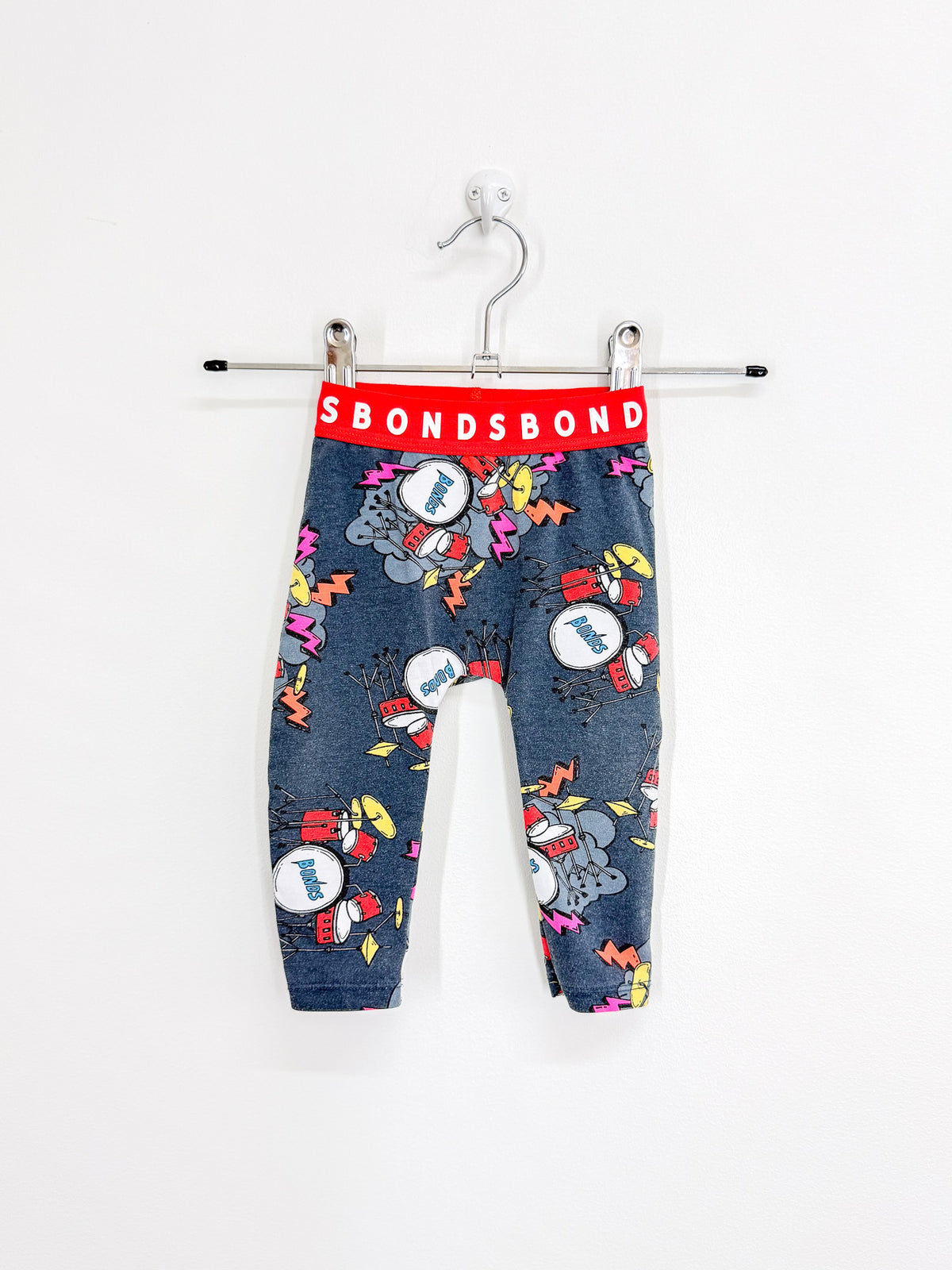 Bonds leggings - drum kit (3-6m)