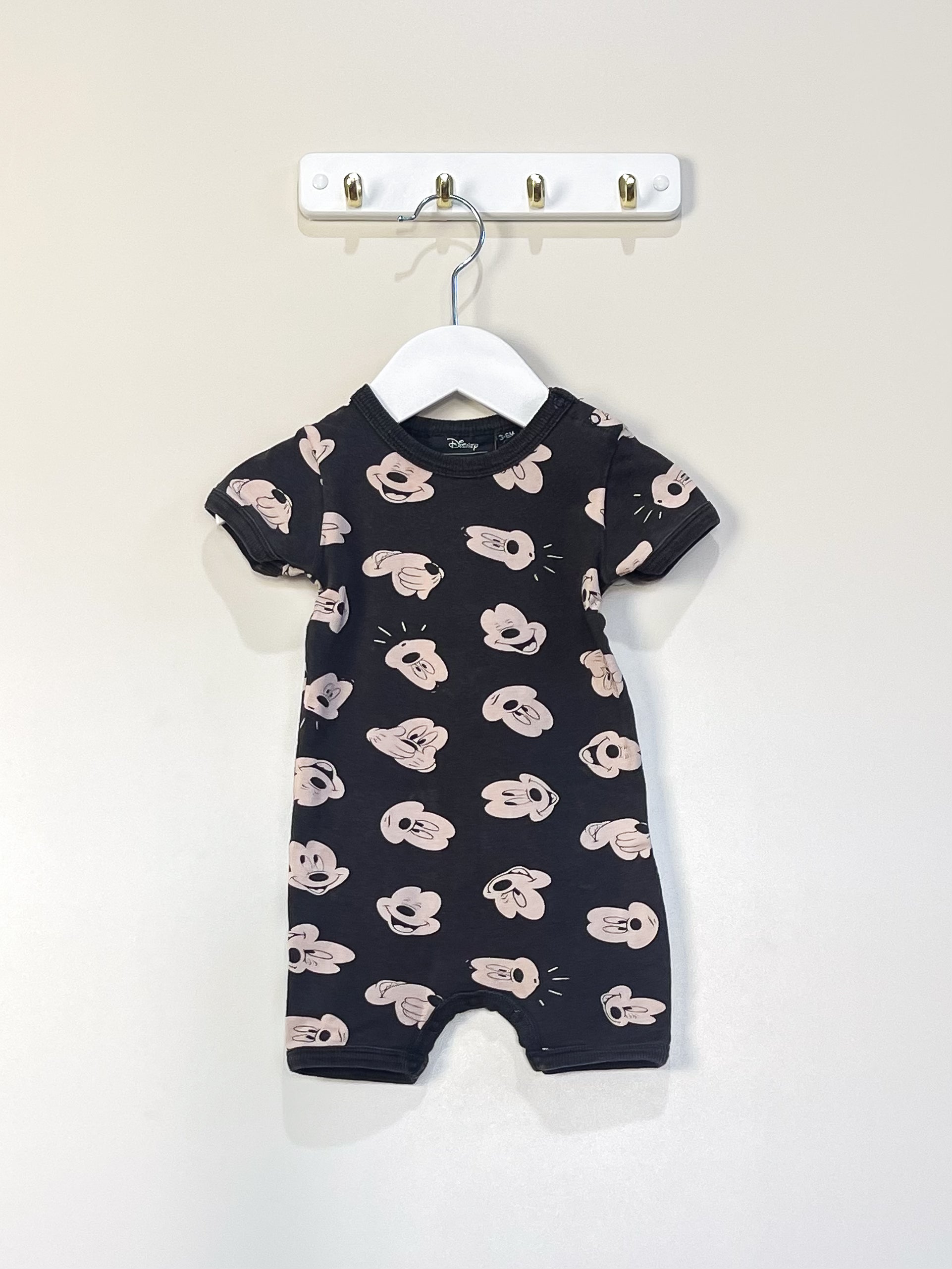 Rock Your Baby x Disney mickey mouse romper (3-6m)