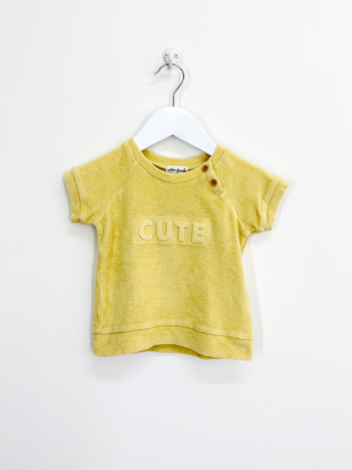 Wilson & Frenchy organic cute terry short sleeve top (12-18m)
