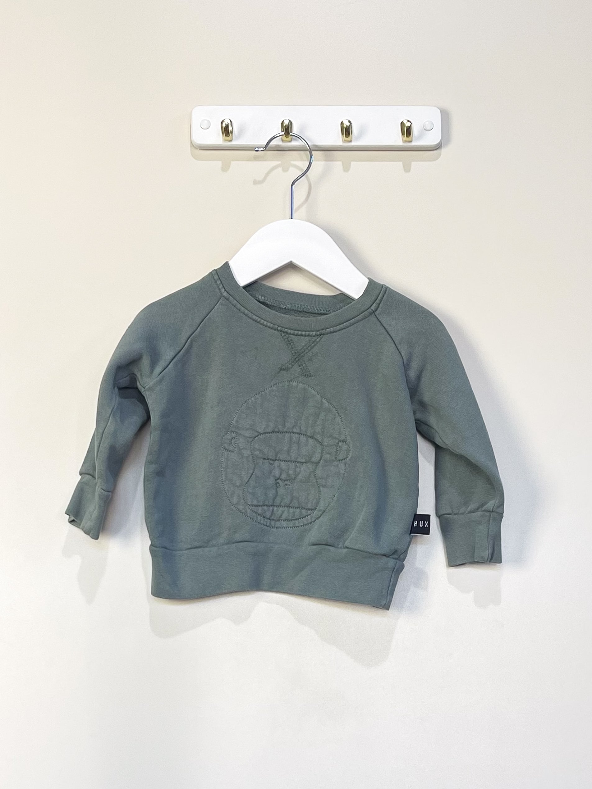 Hux organic gorilla crew sweatshirt (6-12m)
