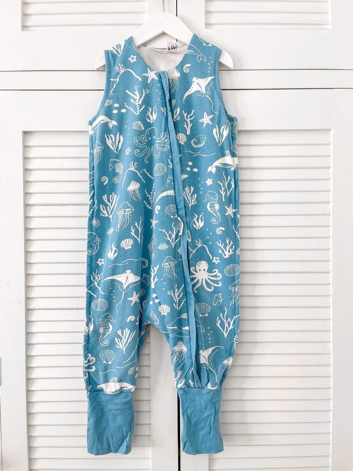 Woolbabe merino cotton 3 seasons sleep suit (2y)