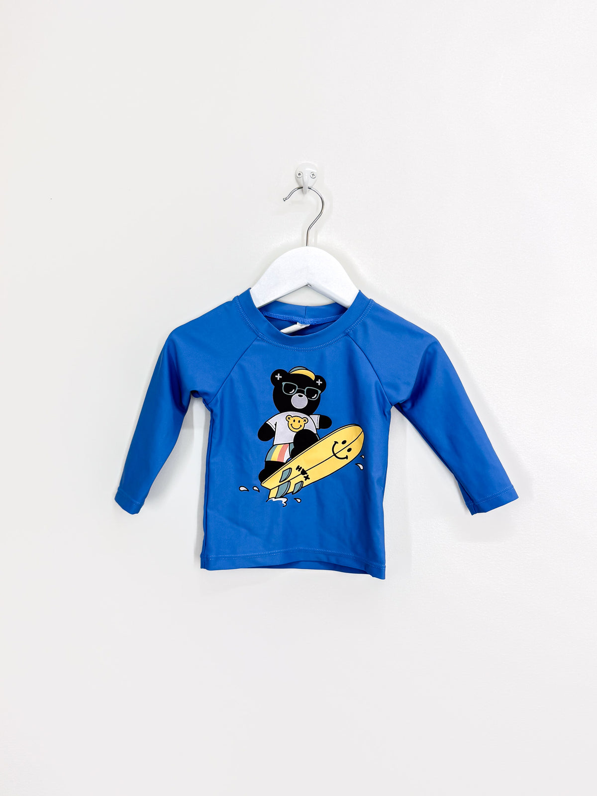 Hux long sleeve swim rash top - surfin (12-18m)