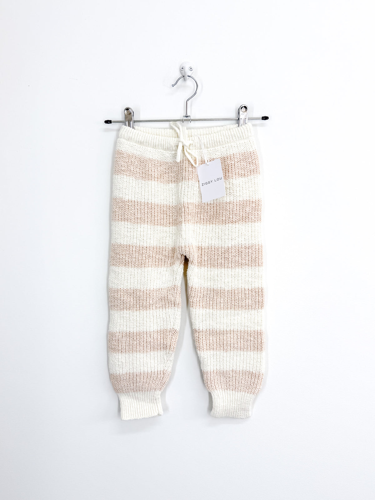 BNWT Ziggy Lou knit pants - two tone wheat (3y)