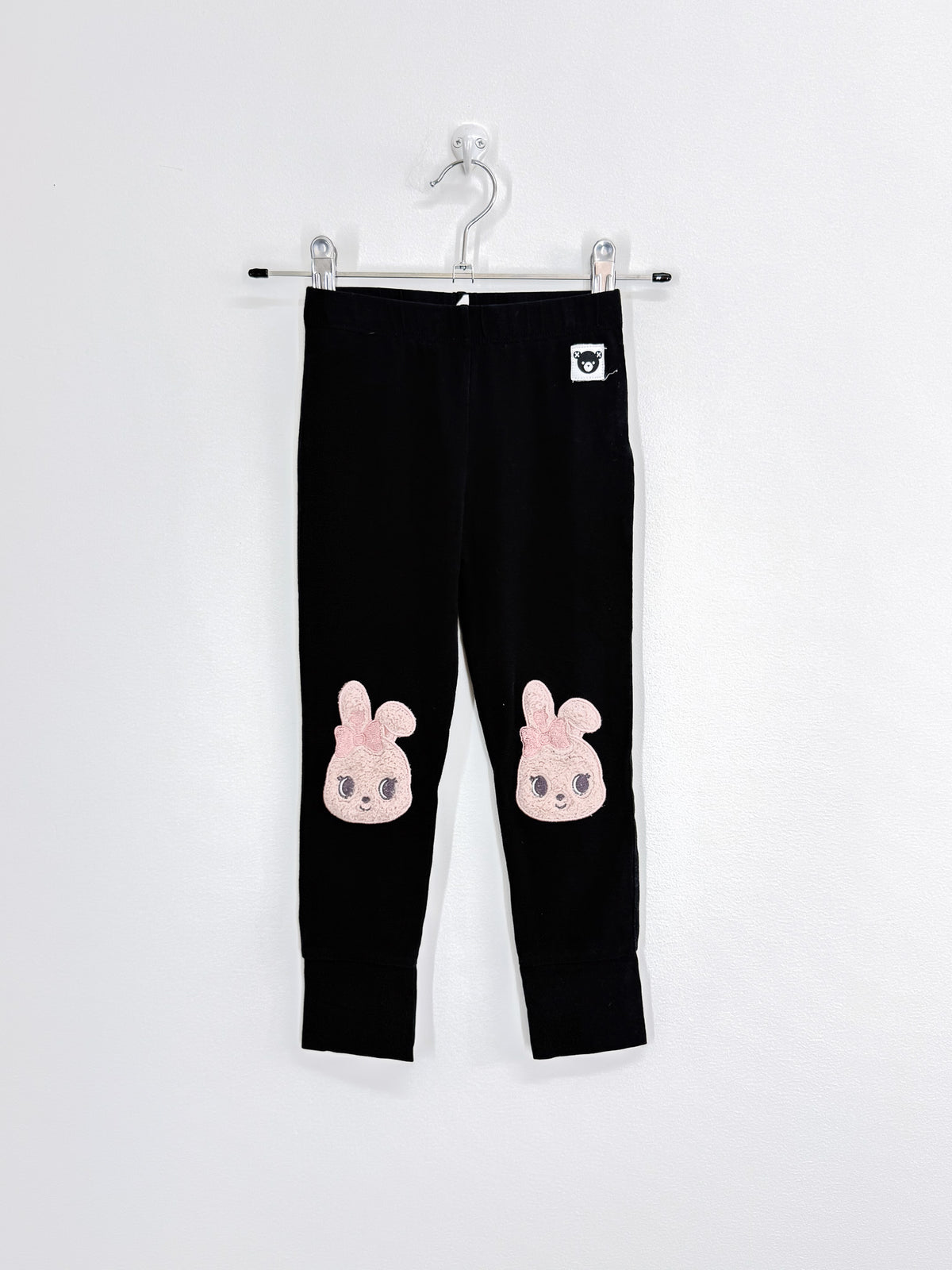Hux organic fur bunny knee leggings (4y)