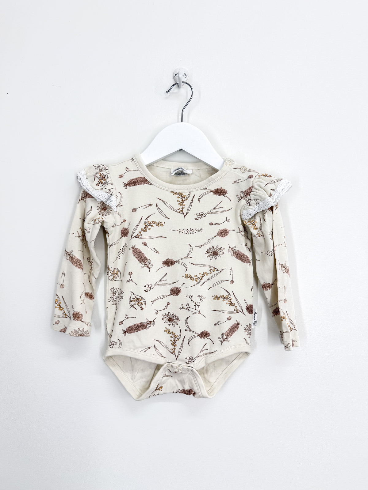 Aster & Oak organic native flora bodysuit (1-2y)