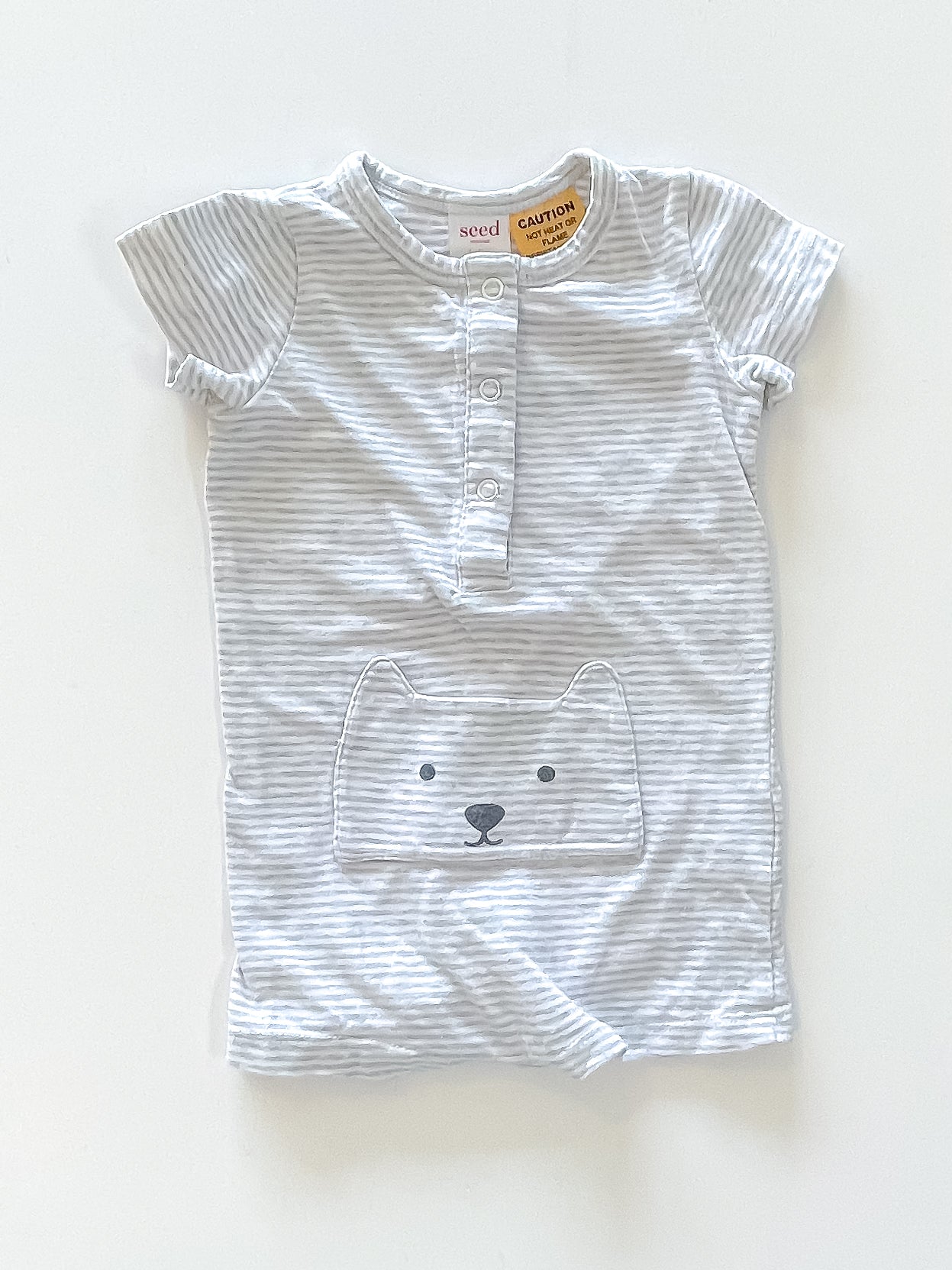 Seed striped shortie romper (3-6m)