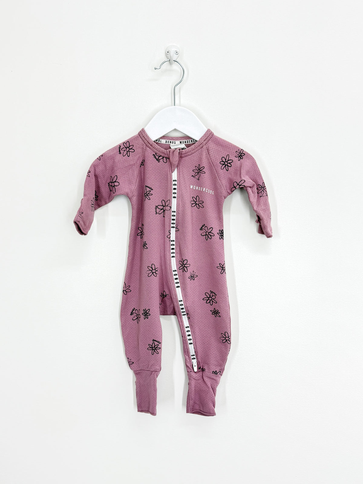 Bonds wondercool wondersuit - mesh daisy (0-3m)