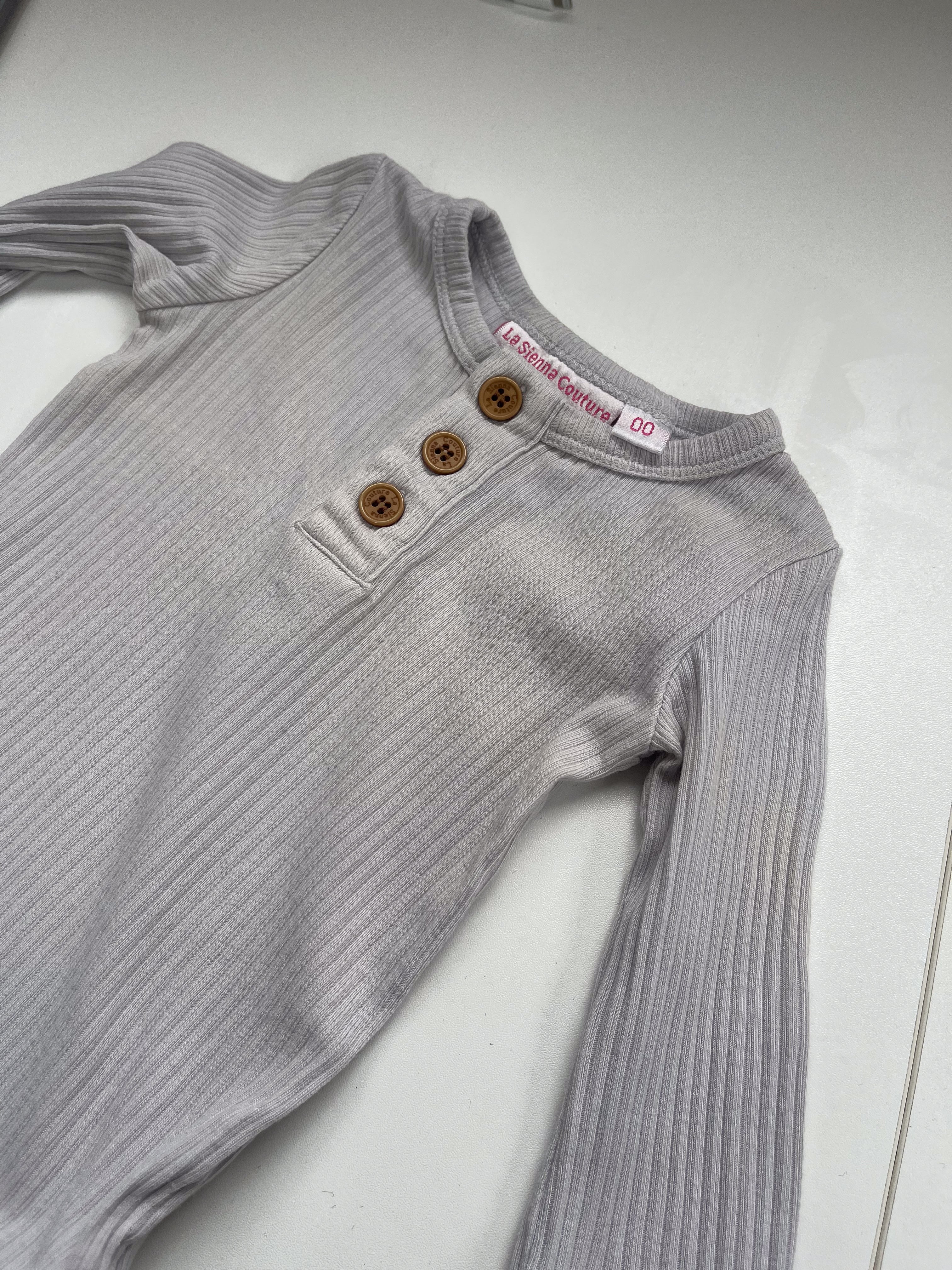 La Sienna rib cozy bodysuit (3-6m)
