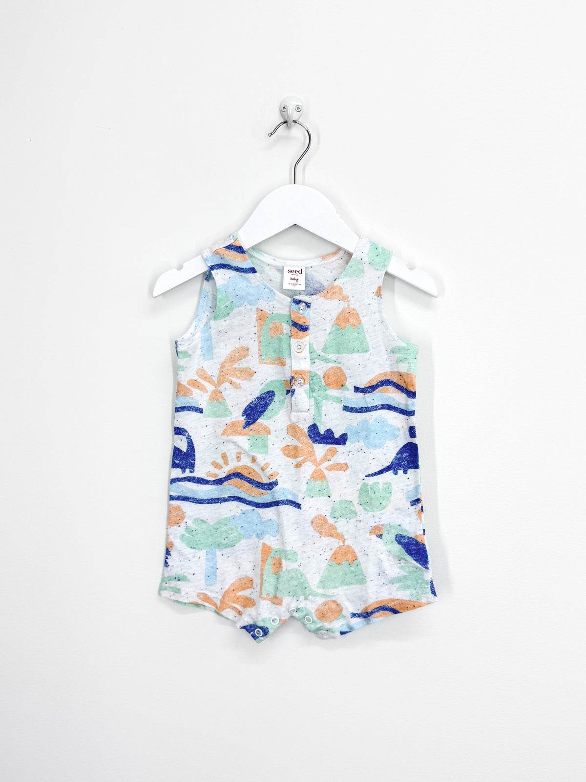 Seed Heritage volcano romper (12-18m)