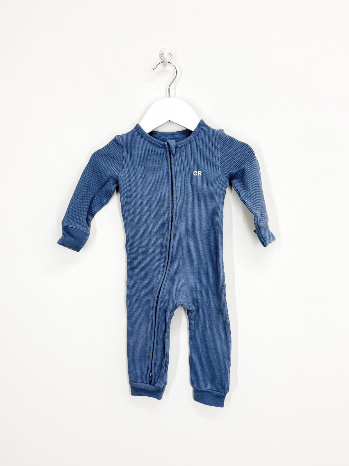 Country Road organic waffle zipsuit (3-6m)