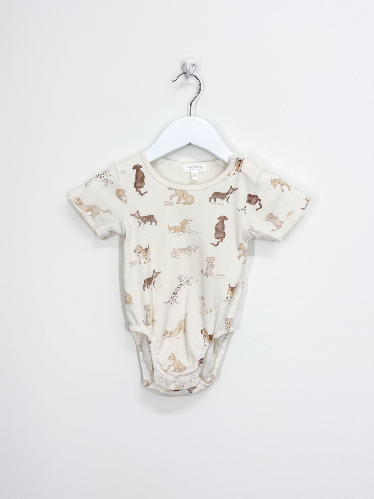 David Jones organic dog bodysuit (6-12m)