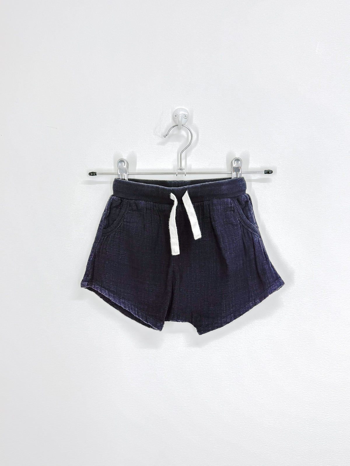 Seed Heritage muslin drawstring shorts - navy (6-12m)
