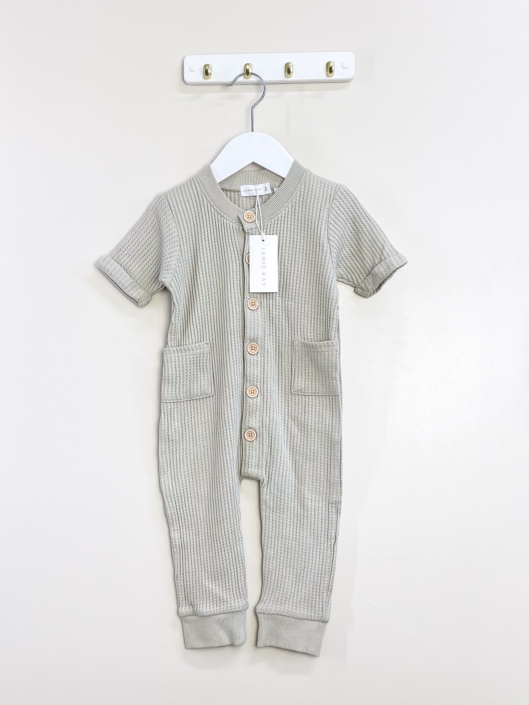 BNWT Jamie Kay organic finn waffle one piece (2y)