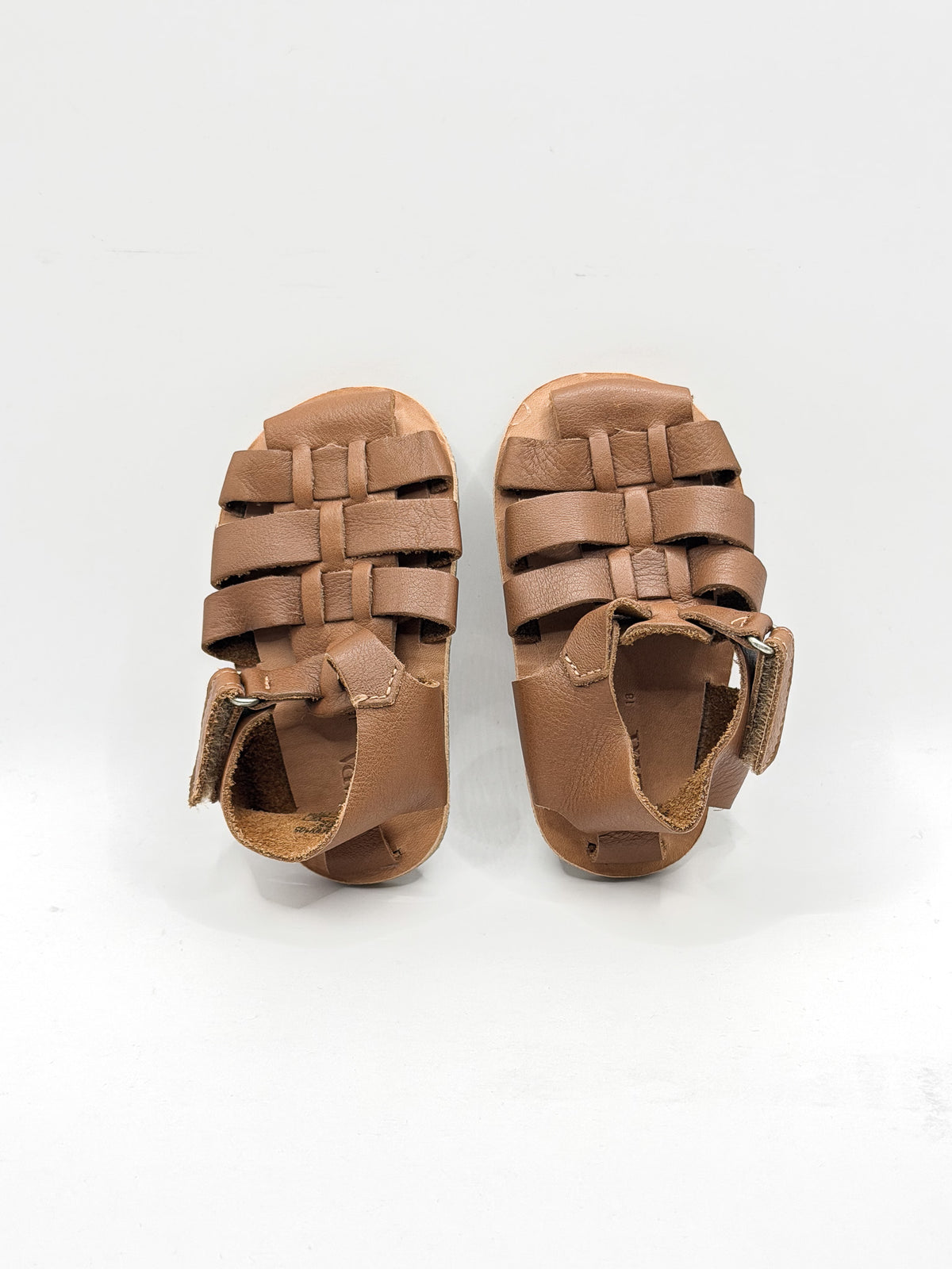 Zara criss cross sandals - tan (18EU)