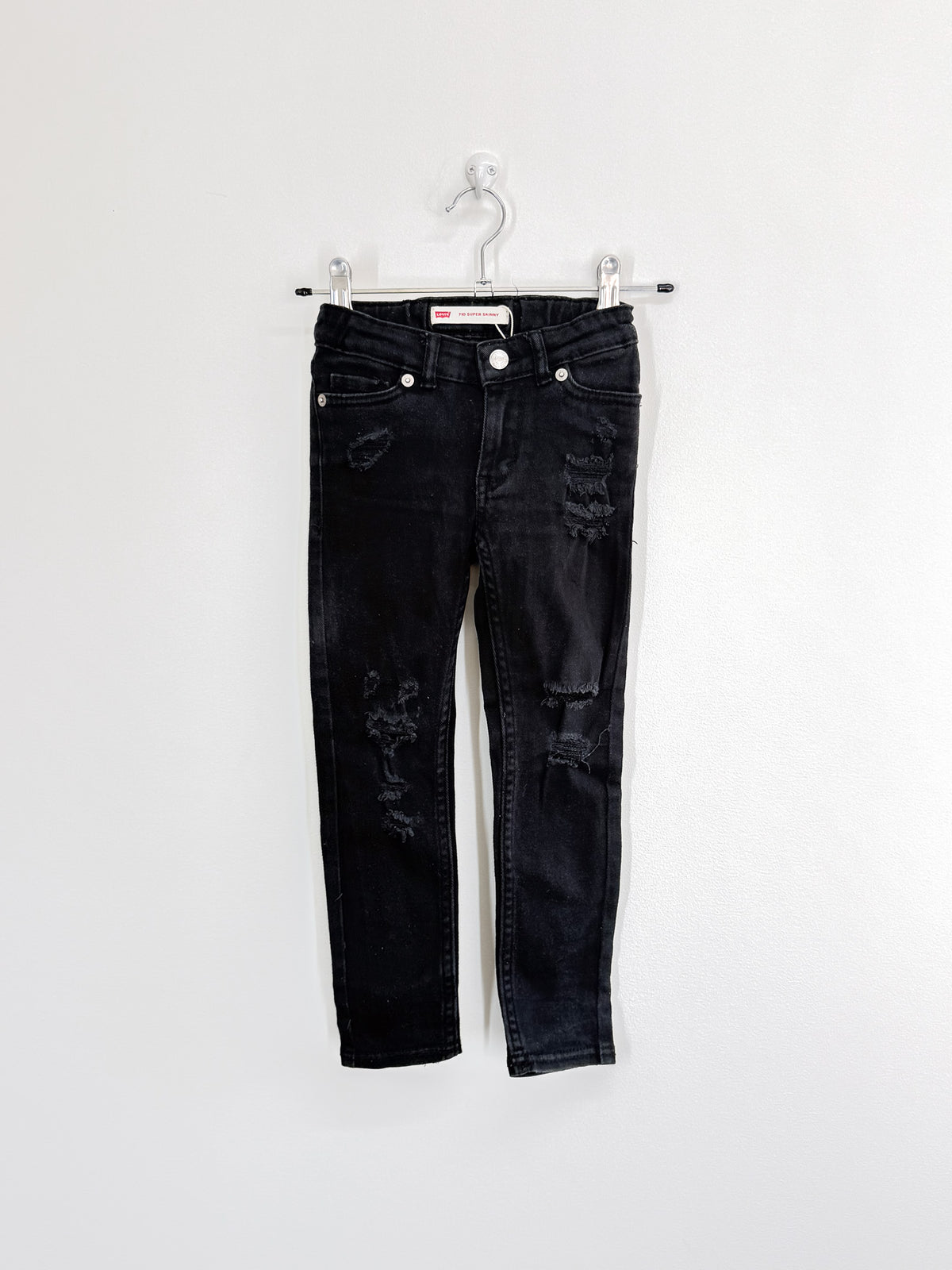 Levi's 710 super skinny distressed denim jeans (4-5y)