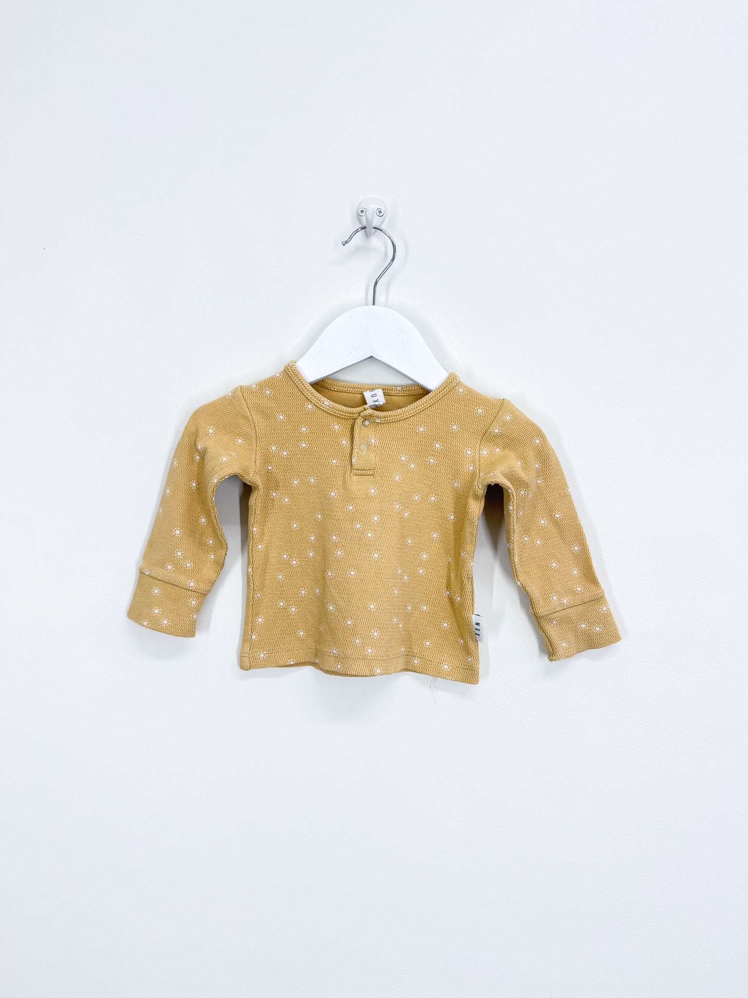 Hux organic waffle sun tee (6-12m)